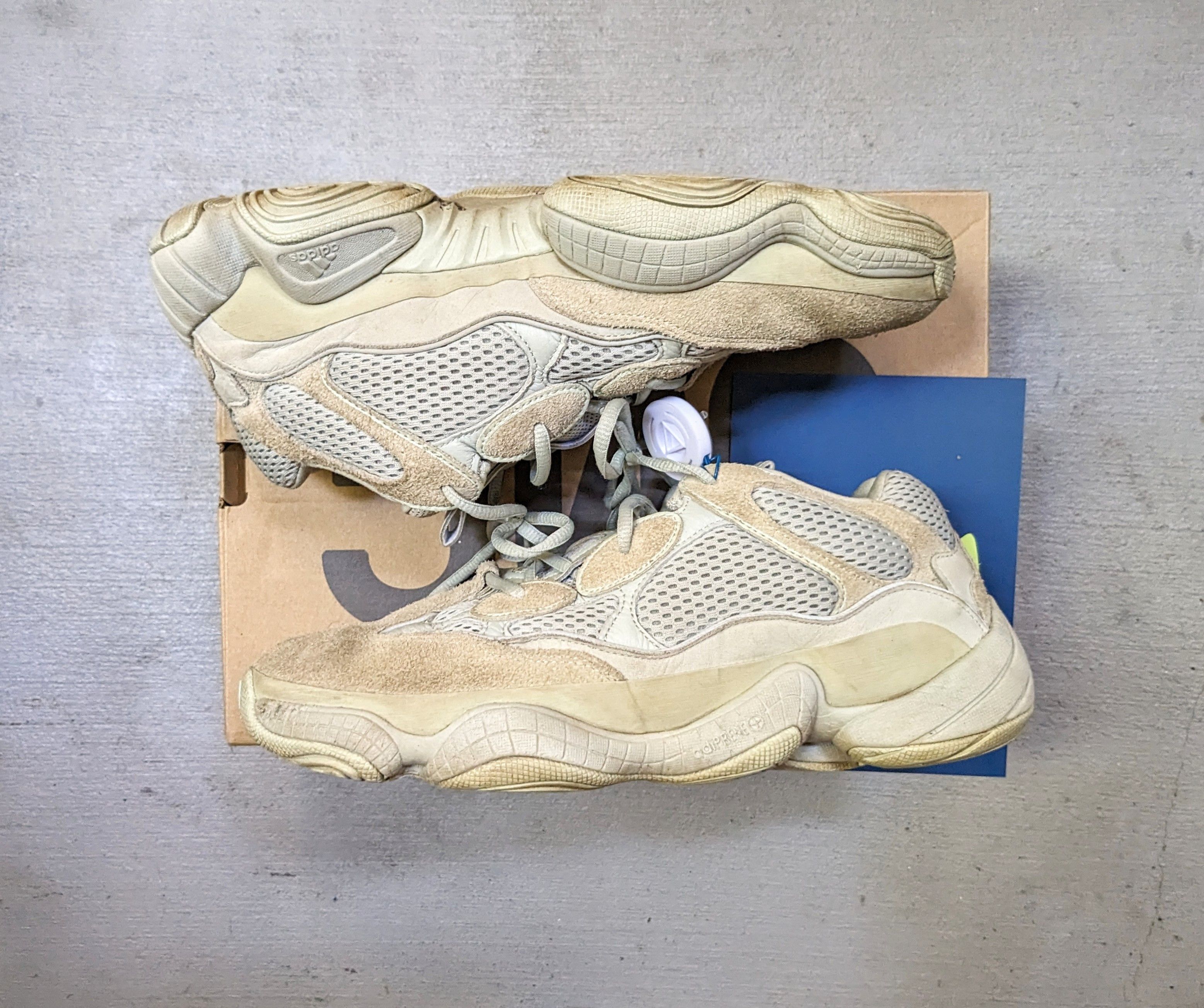 Adidas × Kanye West Adidas Yeezy 500 Salt Size 11 Suede Kanye West Ye EE7287 Size US 11 / EU 44 - 1 Thumbnail