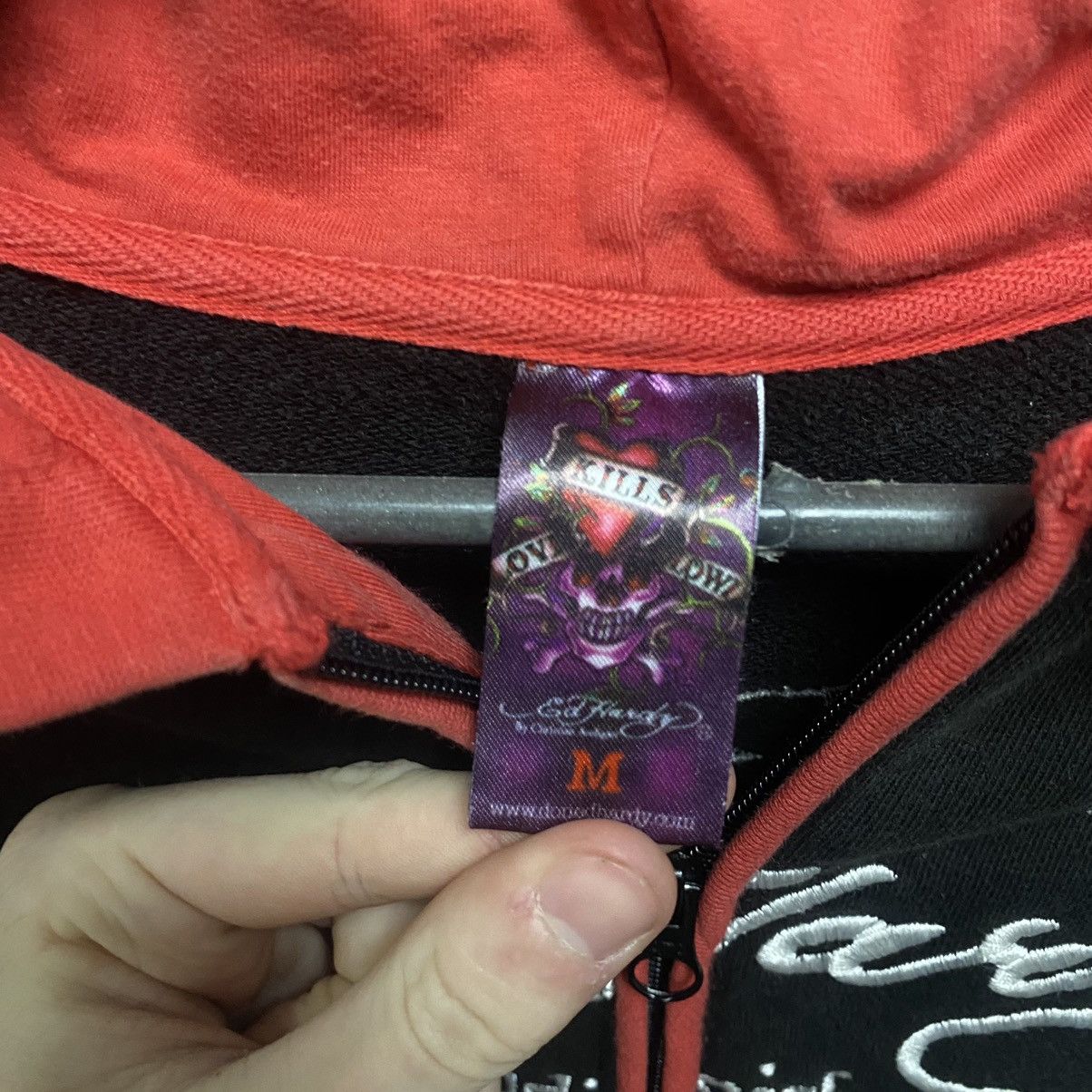 Ed Hardy Vintage Ed hardy Zip Hoodie Y2K By Christian Audigier Size US M / EU 48-50 / 2 - 9 Thumbnail