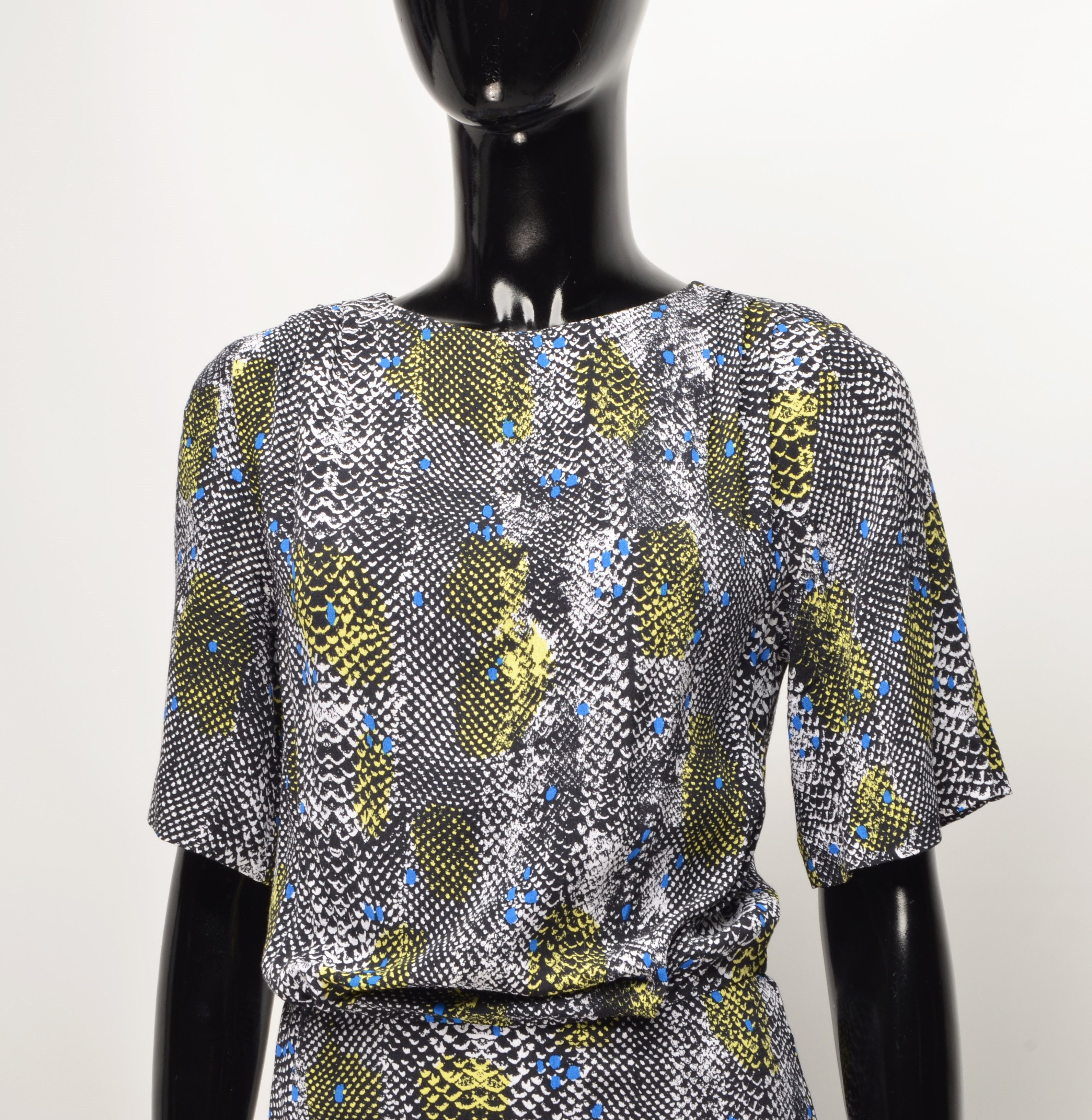 & Other Stories & Other Stories Short Sleeve Snake Print Mini Dress Size S / US 4 / IT 40 - 2 Thumbnail