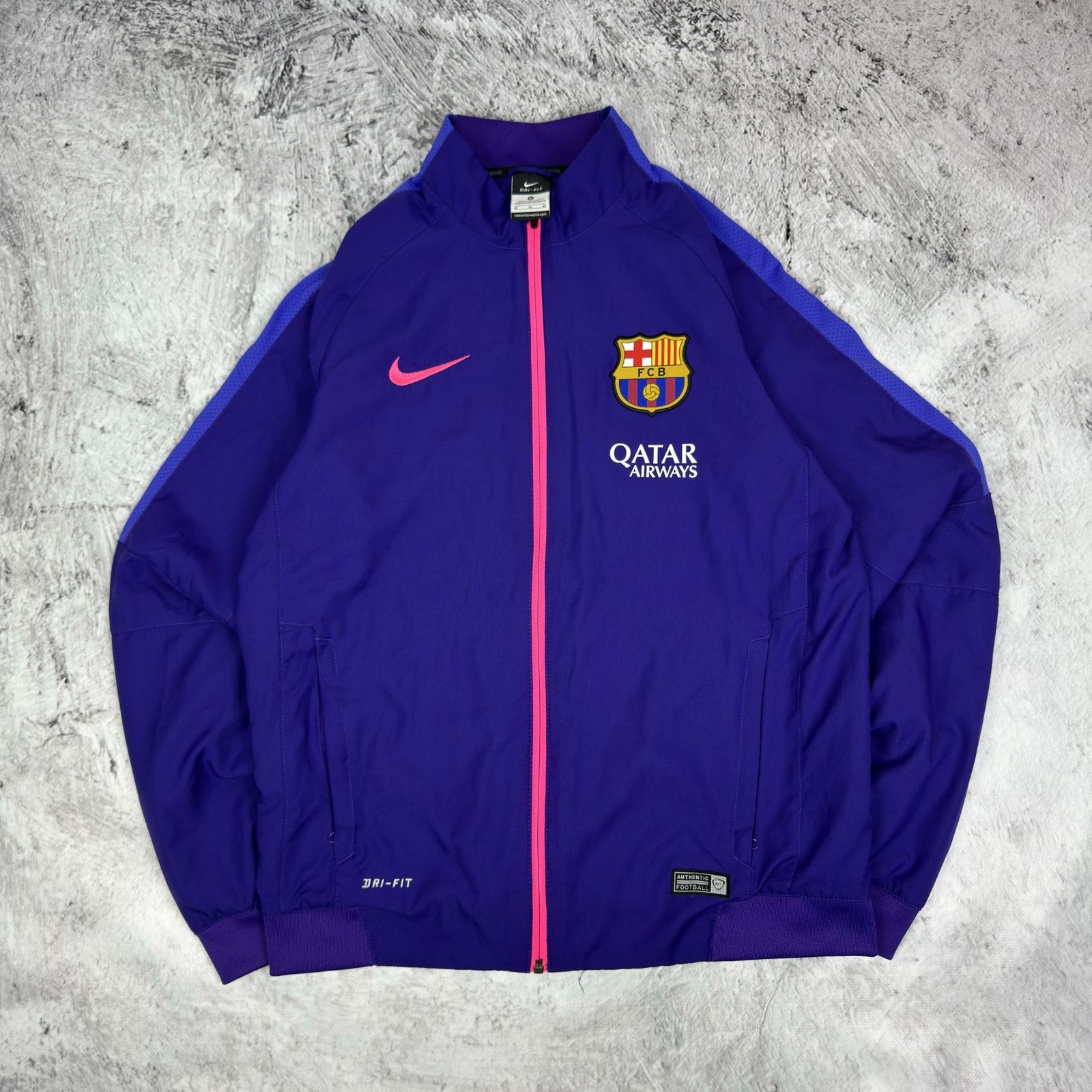 Nike Nike Dri-Fit Men FC Barcelona Football Full Zip Track Jacket Size US M / EU 48-50 / 2 - 1 Thumbnail
