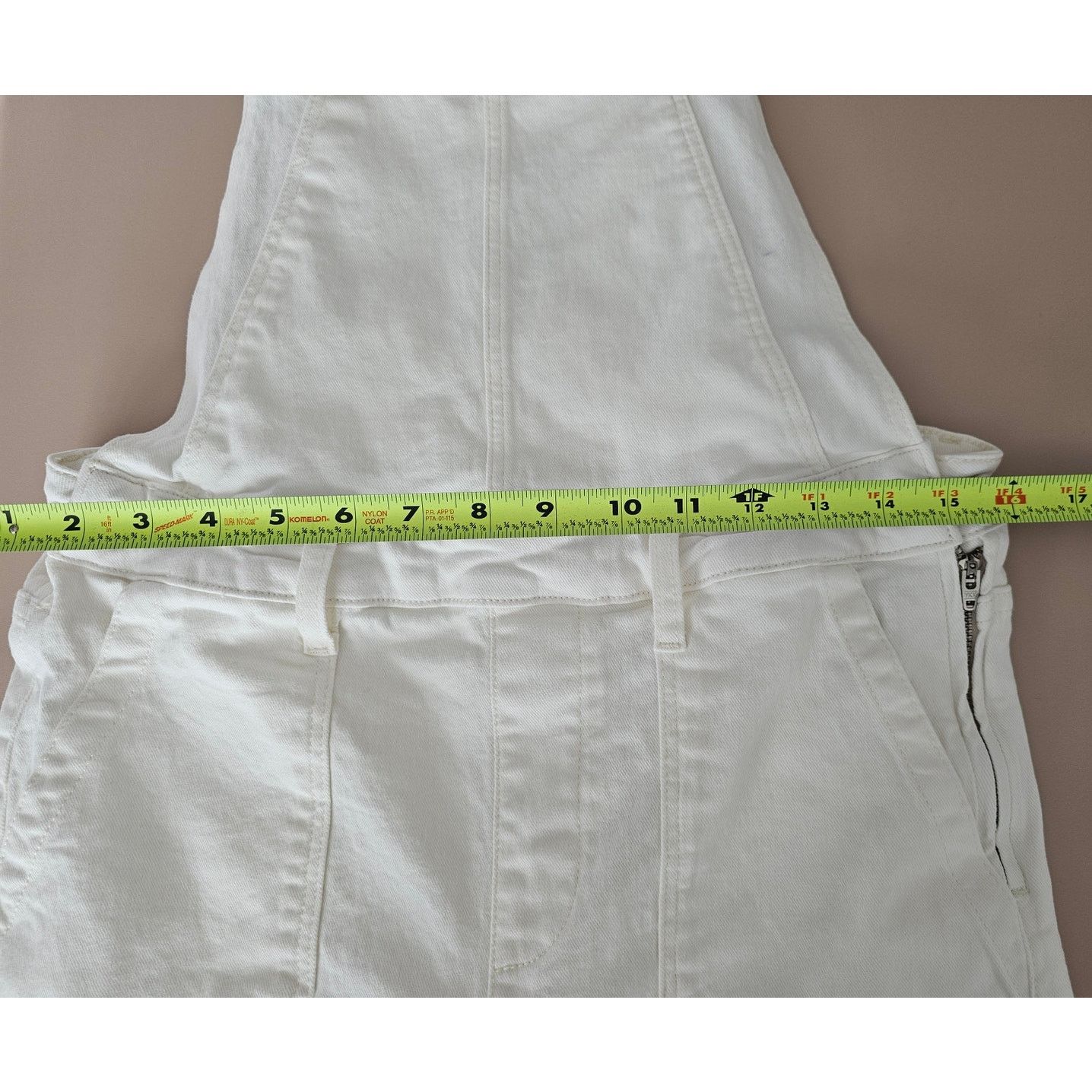 Paige NWT PAIGE Claudine Denim Overall Blank Canvas Ankle Flare 28 Size 28" / US 6 / IT 42 - 7 Thumbnail