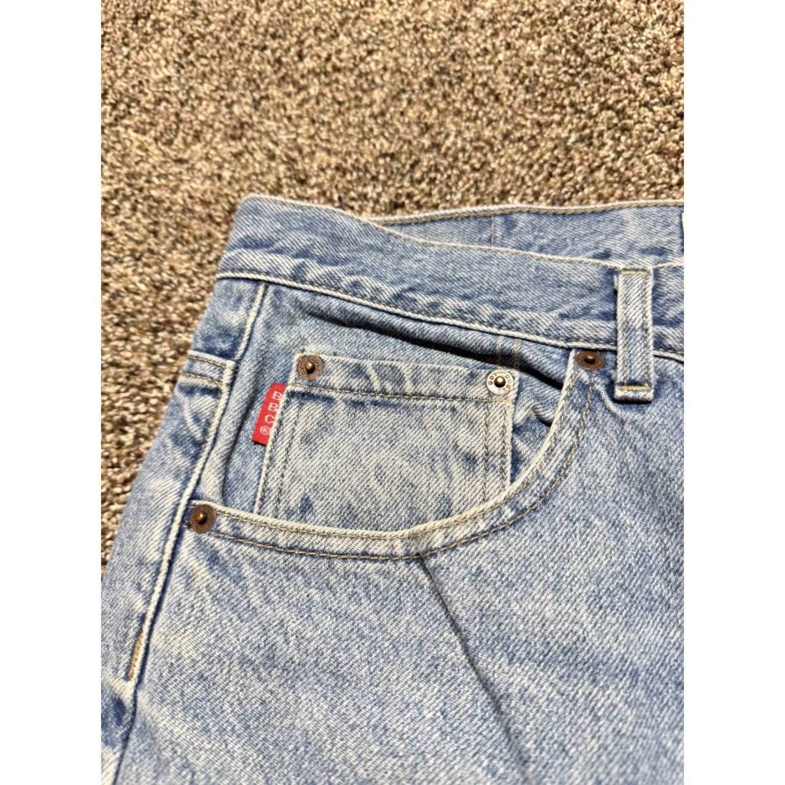 Bugle Boy VINTAGE Bugle Boy 705 Men Jeans 38 Blue Denim 38X30 Straight Bootcut Size US 38 / EU 54 - 2 Thumbnail