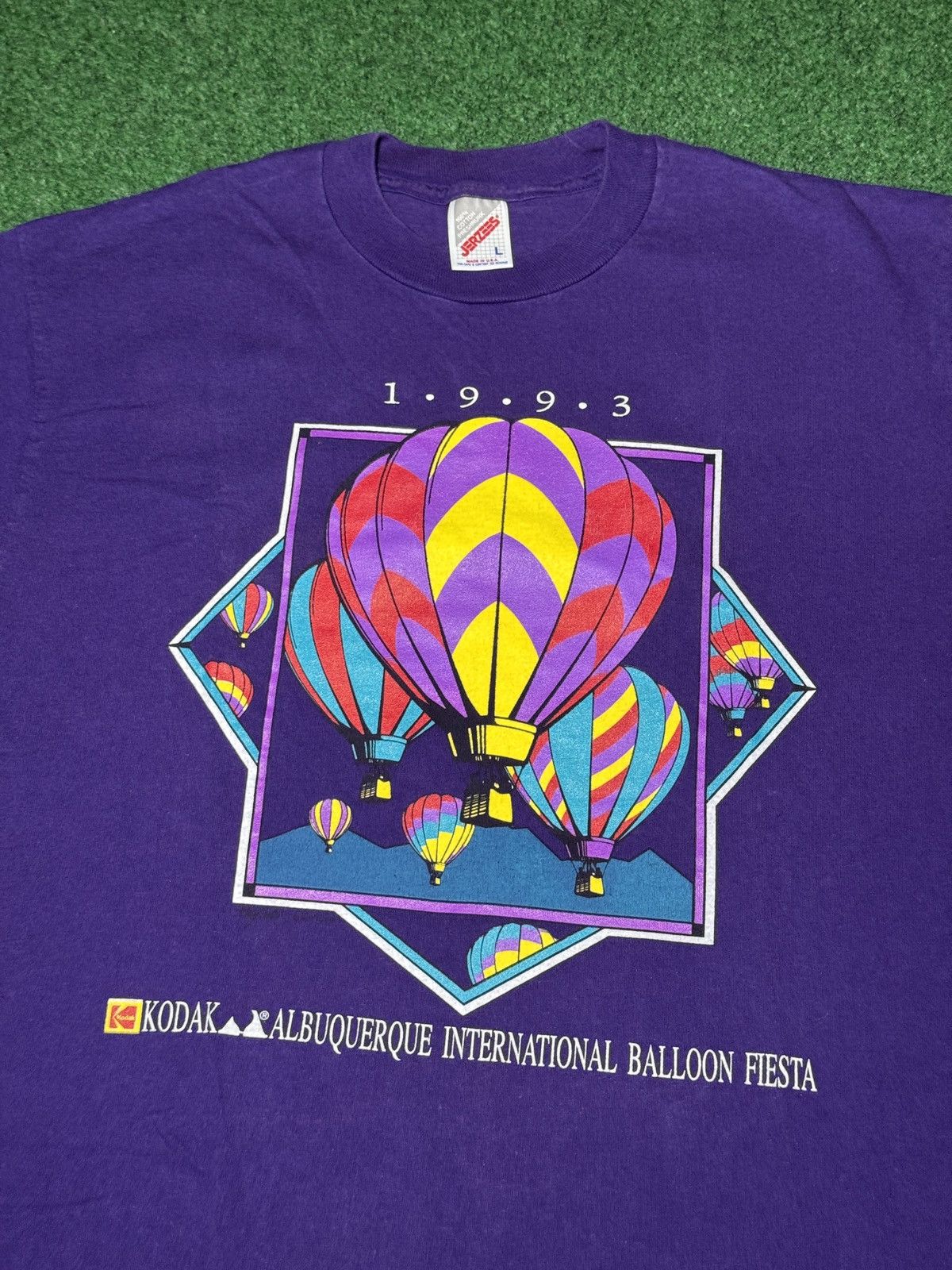 Vintage Vtg 90s Hot Air Balloon Fiesta Kodak Albuquerque T Shirt Size US L / EU 52-54 / 3 - 2 Thumbnail
