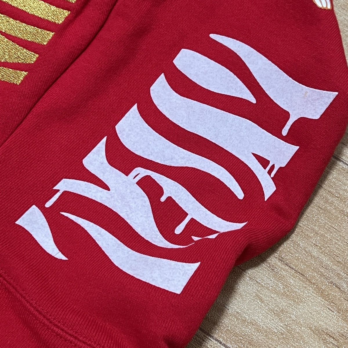 Bape 💥 Bape Red Tiger Zip Up Hoodie 💥 Size US XL / EU 56 / 4 - 15 Thumbnail