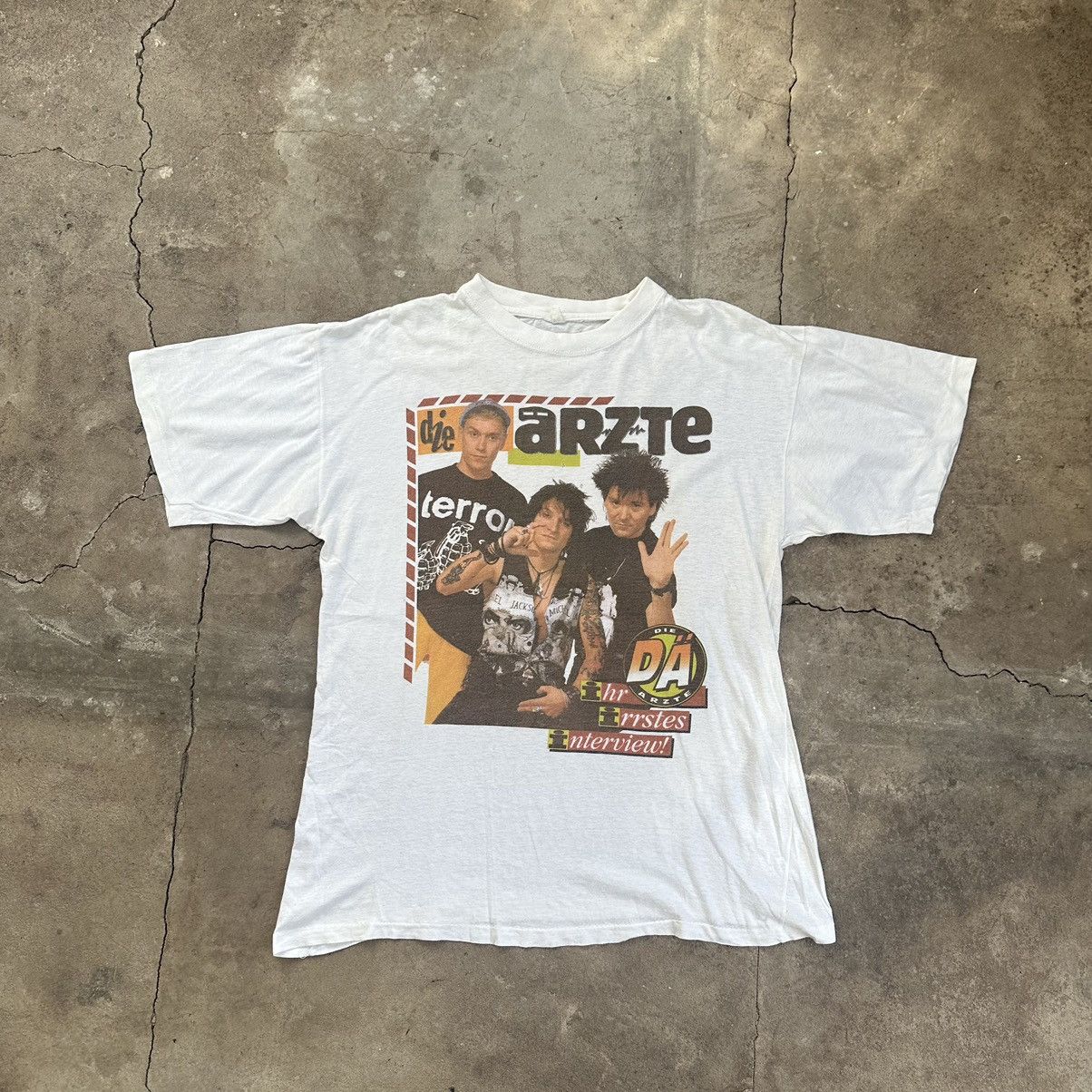 Band Tees Vintage90s Die Arzte T-shirt Size US L / EU 52-54 / 3 - 1 Thumbnail