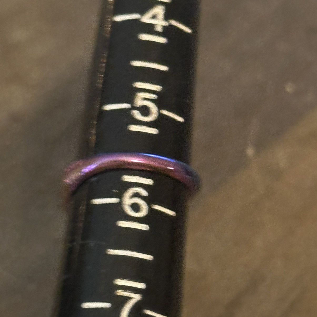 Other Iridescent peacock crochet knitting ring Size ONE SIZE - 5 Thumbnail