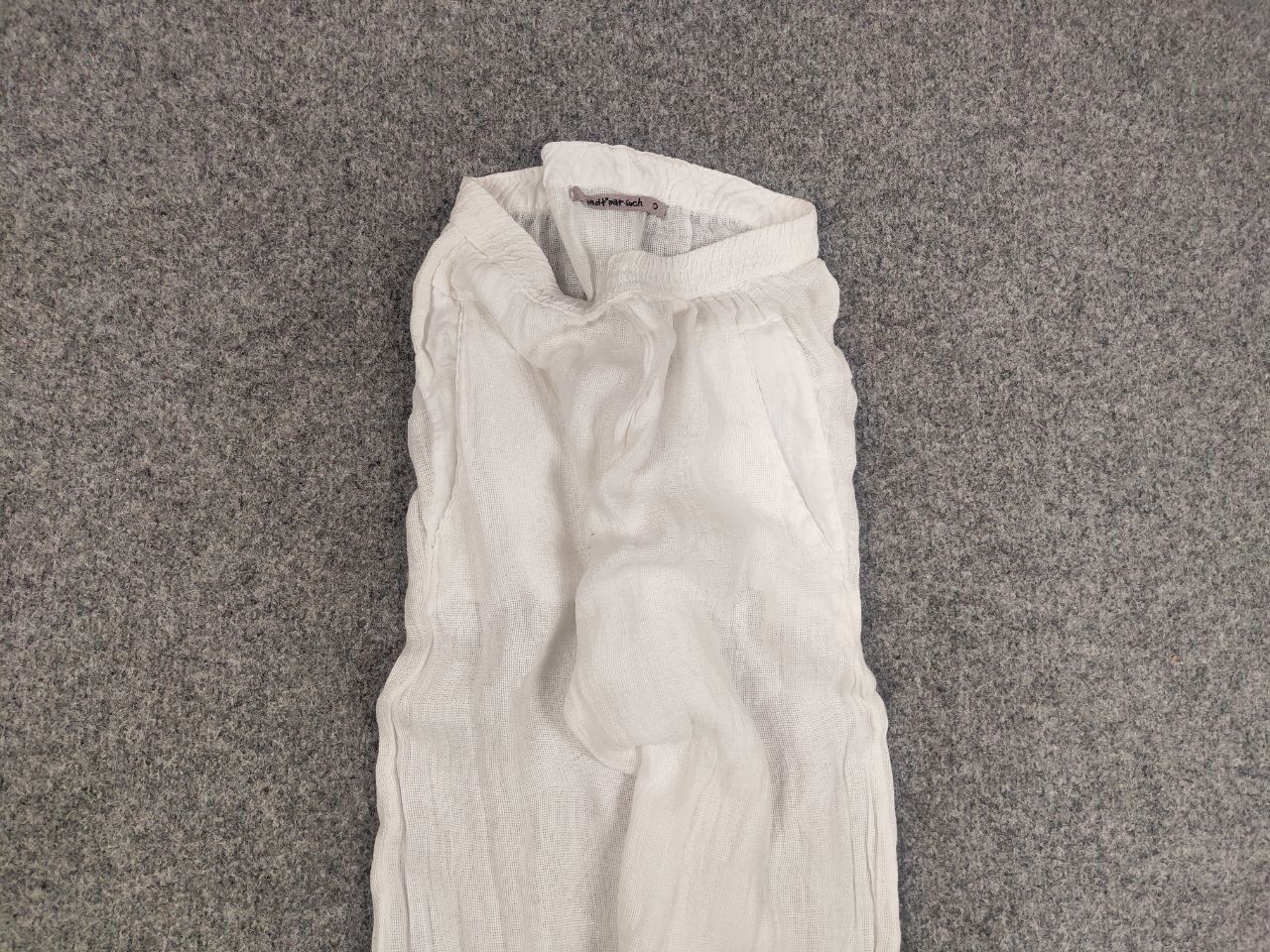 Transit Transit Par Such Design classic White Linen Trouser Pants Size 30" / US 8 / IT 44 - 5 Thumbnail
