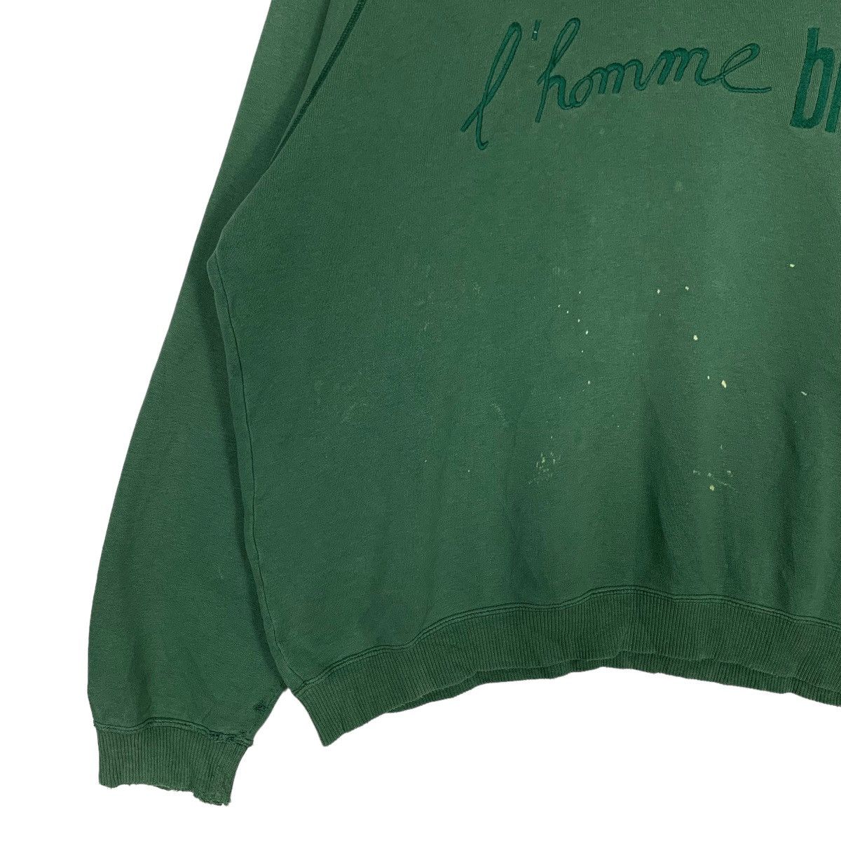 Japanese Brand Trashed L'Homme Bis Embroidery Big Logo Sweatshirt #0791-C36 Size L / US 10 / IT 46 - 5 Thumbnail