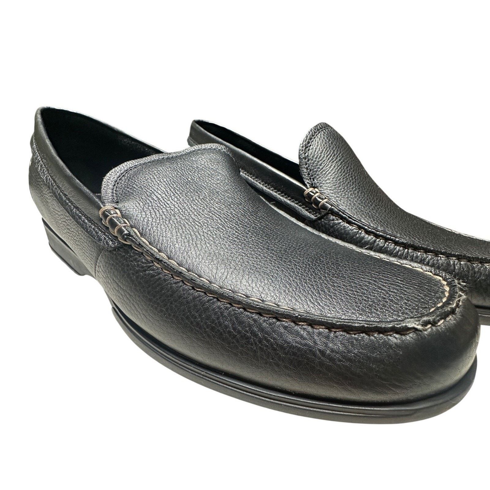 Bostonian Bostonian Loafers Mens 13 Black NEW Leather Slip On Shoes Size US 13 / EU 46 - 2 Thumbnail