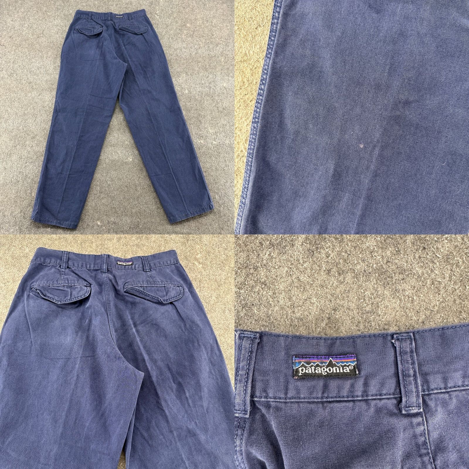 Patagonia VINTAGE Patagonia Pants Men 30x30 Blue Navy Dark Wash Denim Jeans 90s Patag onia 5-Pocket Mens Size US 30 / EU 46 - 8 Thumbnail