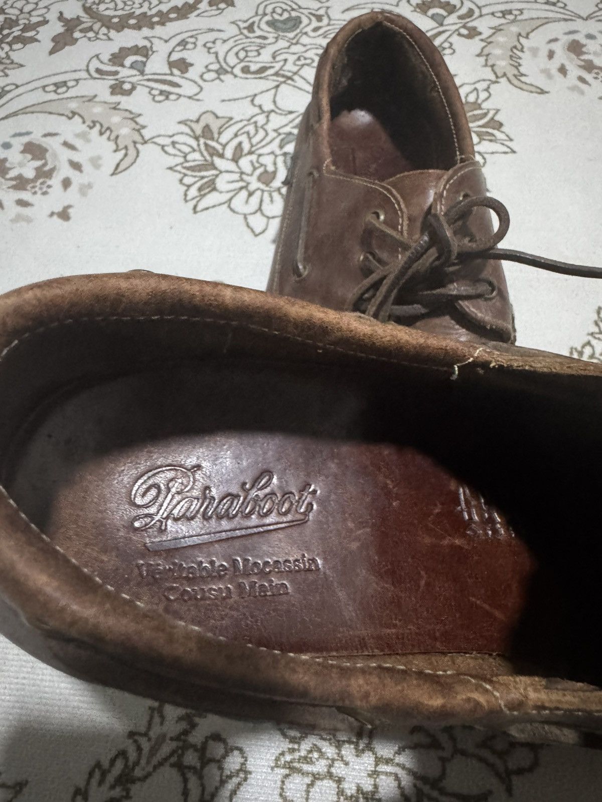 Genuine Leather × Paraboot Paraboot Leather Low Cut Thiers Lisse America Shoes Size US 13 / EU 46 - 4 Thumbnail