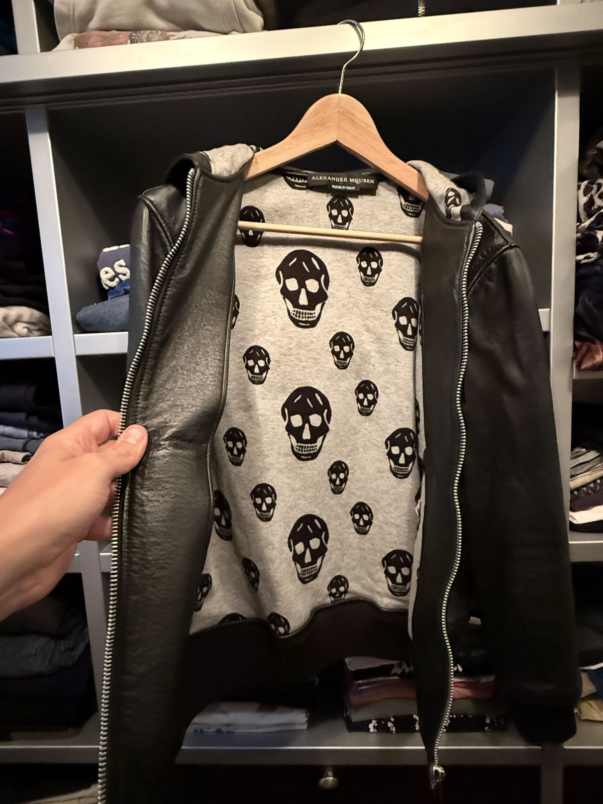 Alexander McQueen Alexander McQueen 💀- Vintage Leather Hooded Jacket Size US S / EU 44-46 / 1 - 4 Thumbnail