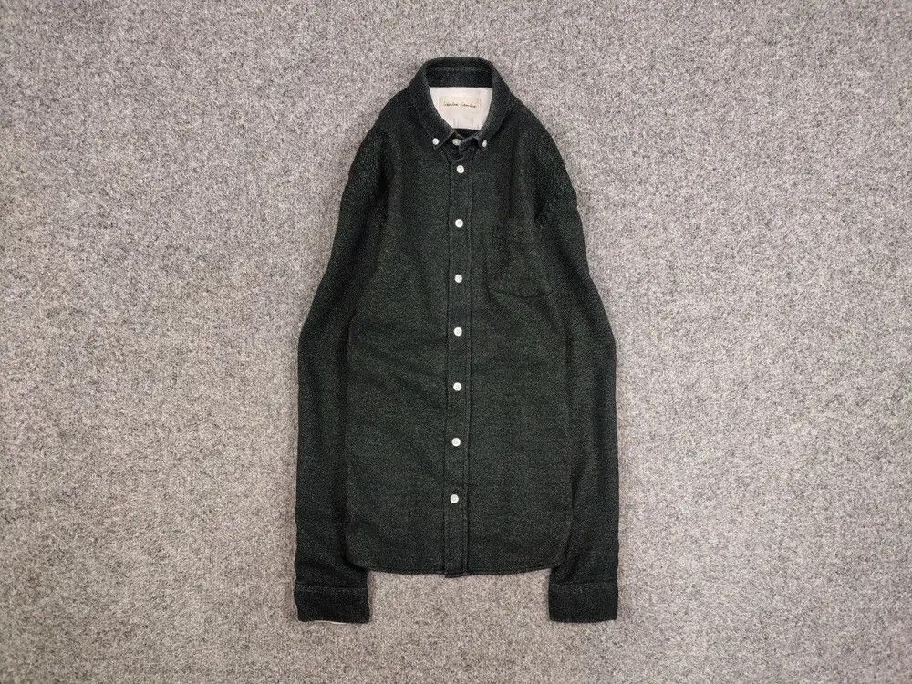 Libertine-Libertine Libertine libertine Hunter Flannel Dark Green Button Shirt Size US S / EU 44-46 / 1 - 1 Thumbnail