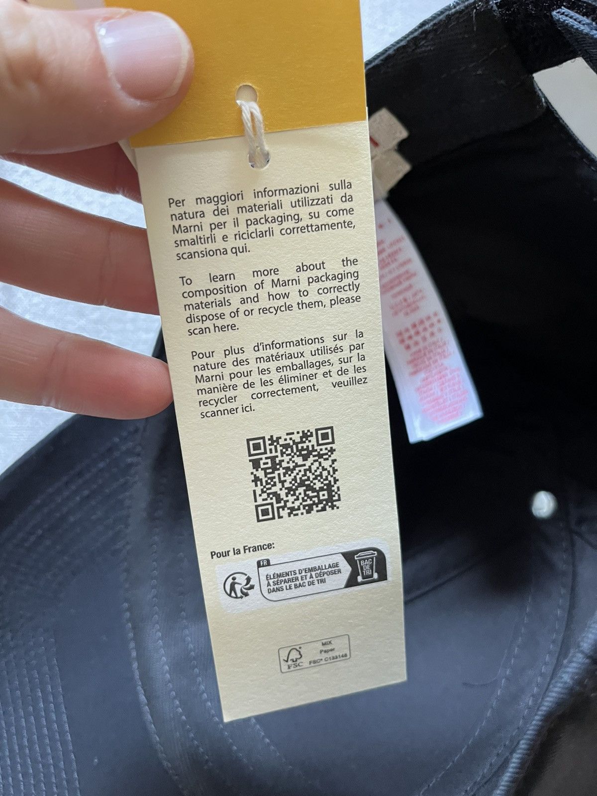 Marni MARNI cotton gabardine logo cap Size ONE SIZE - 17 Thumbnail