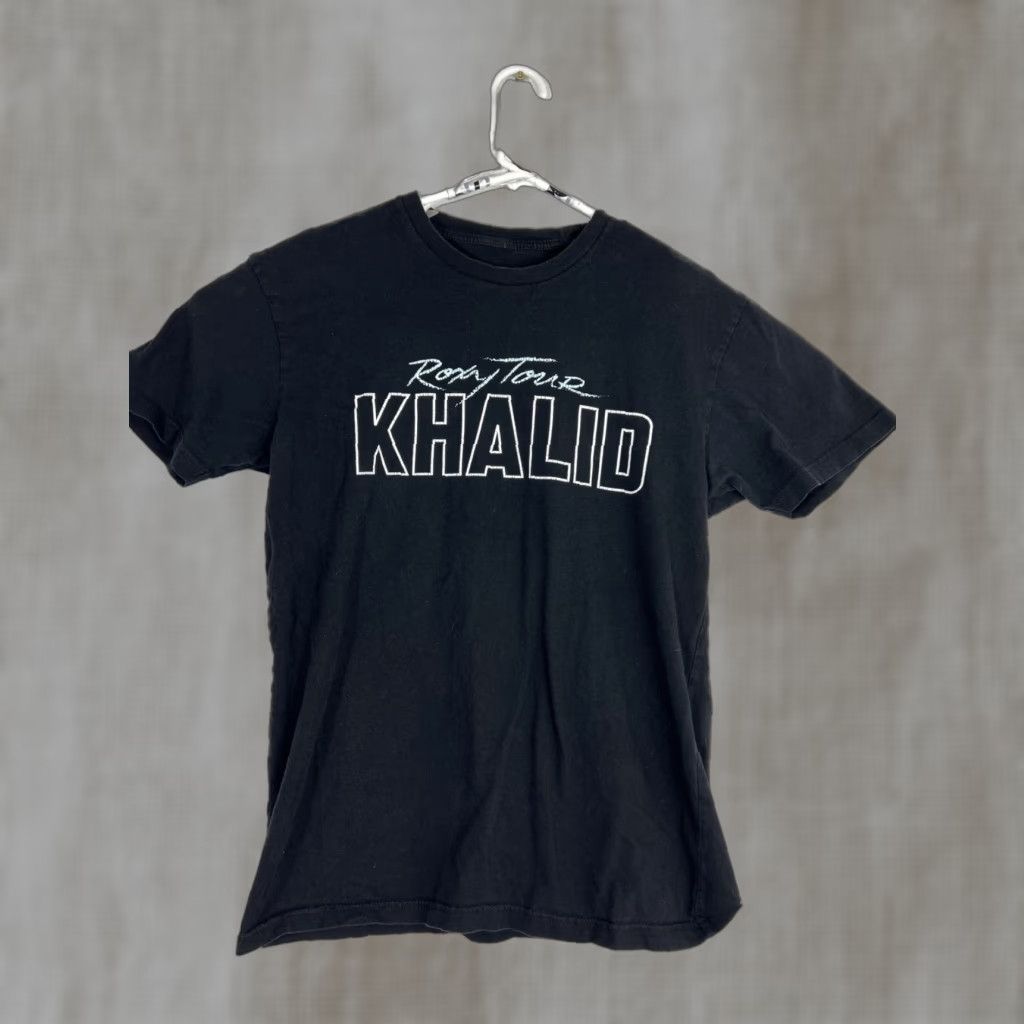 Vintage VINTAGE Khalid Roxy Tour Tee Shirt M Black Double-Sided 2018 Tour Dates Mens Slim? Regular? T-Shirt Size US M / EU 48-50 / 2 - 1 Thumbnail