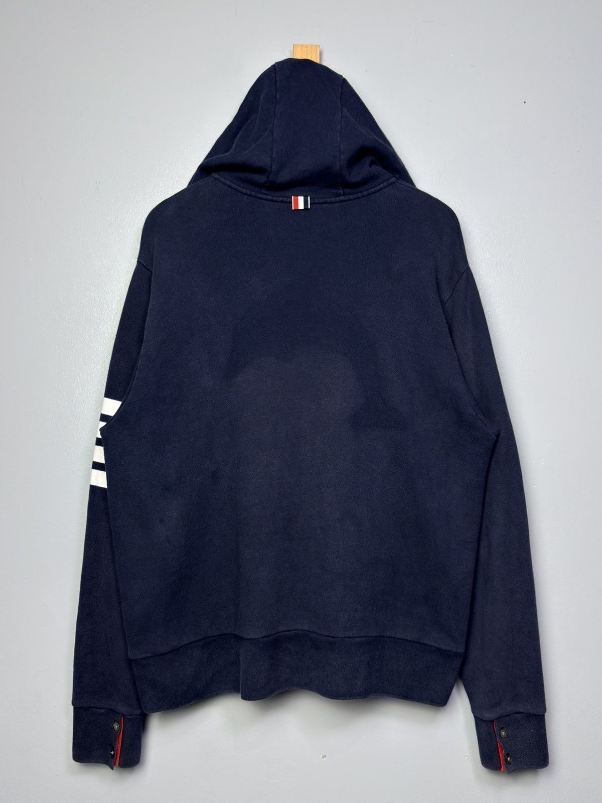 Thom Browne Thom Browne 4-Bar Zip-Up Hoodie Size US XL / EU 56 / 4 - 8 Thumbnail