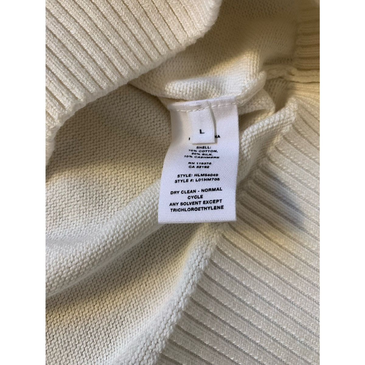 Helmut Lang HELMUT LANG LOGO CREW KNIT Size US L / EU 52-54 / 3 - 4 Thumbnail