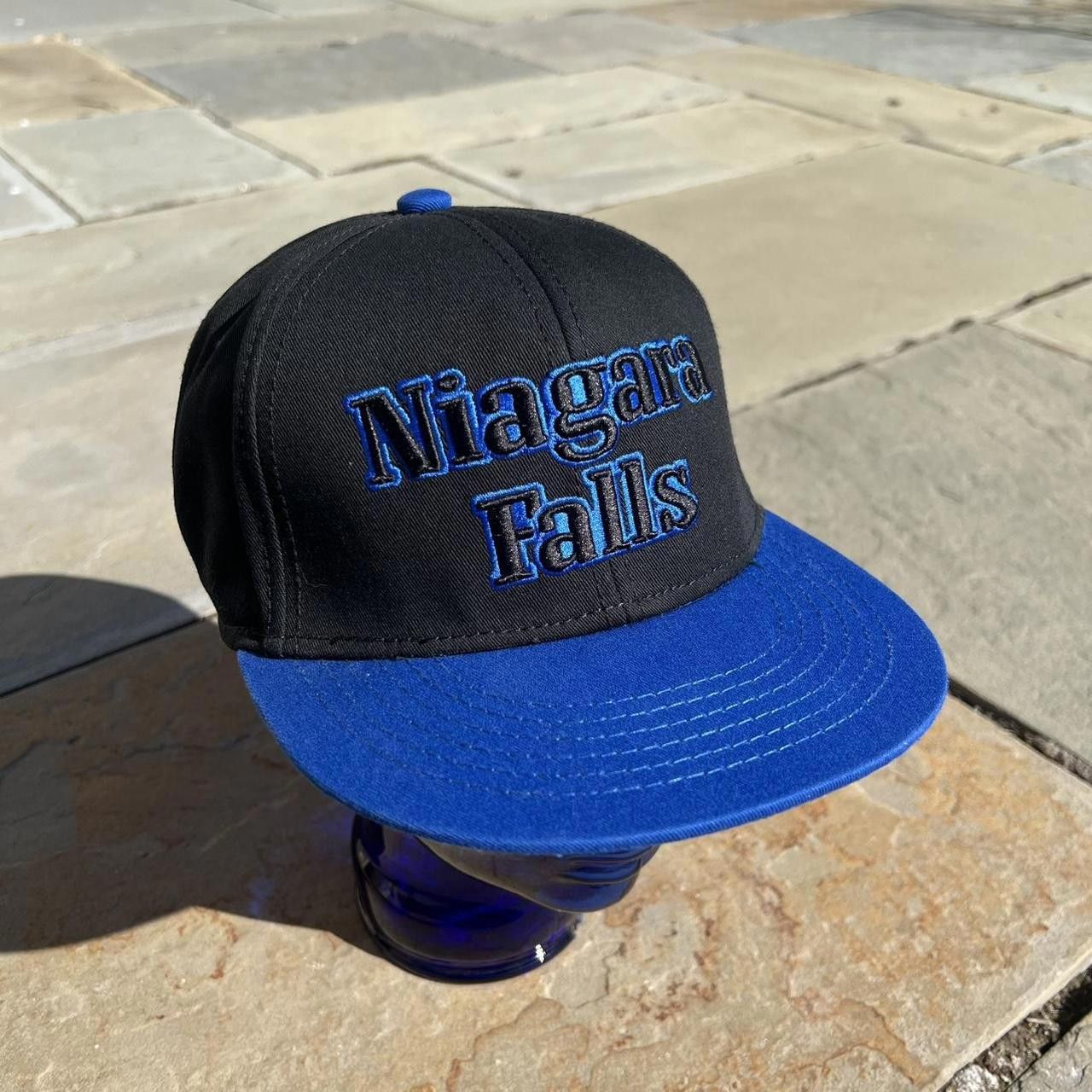 Other NWT Niagara Falls Two Tone Royal Blue Black Snap Back Hat Size ONE SIZE - 1 Thumbnail