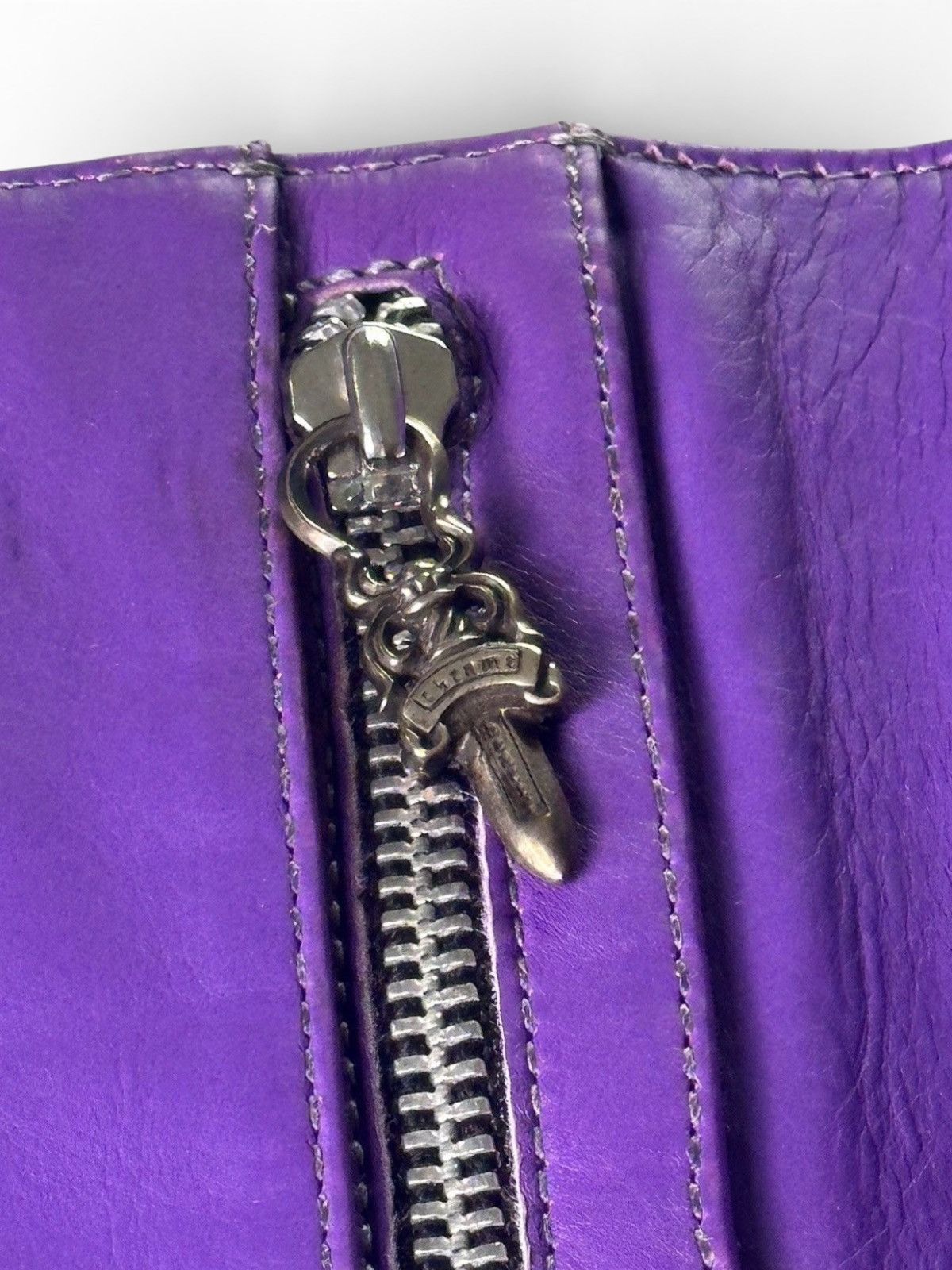 Chrome Hearts Chrome Hearts Long Trifold Wave Wallet Red n Purple Size ONE SIZE - 5 Thumbnail