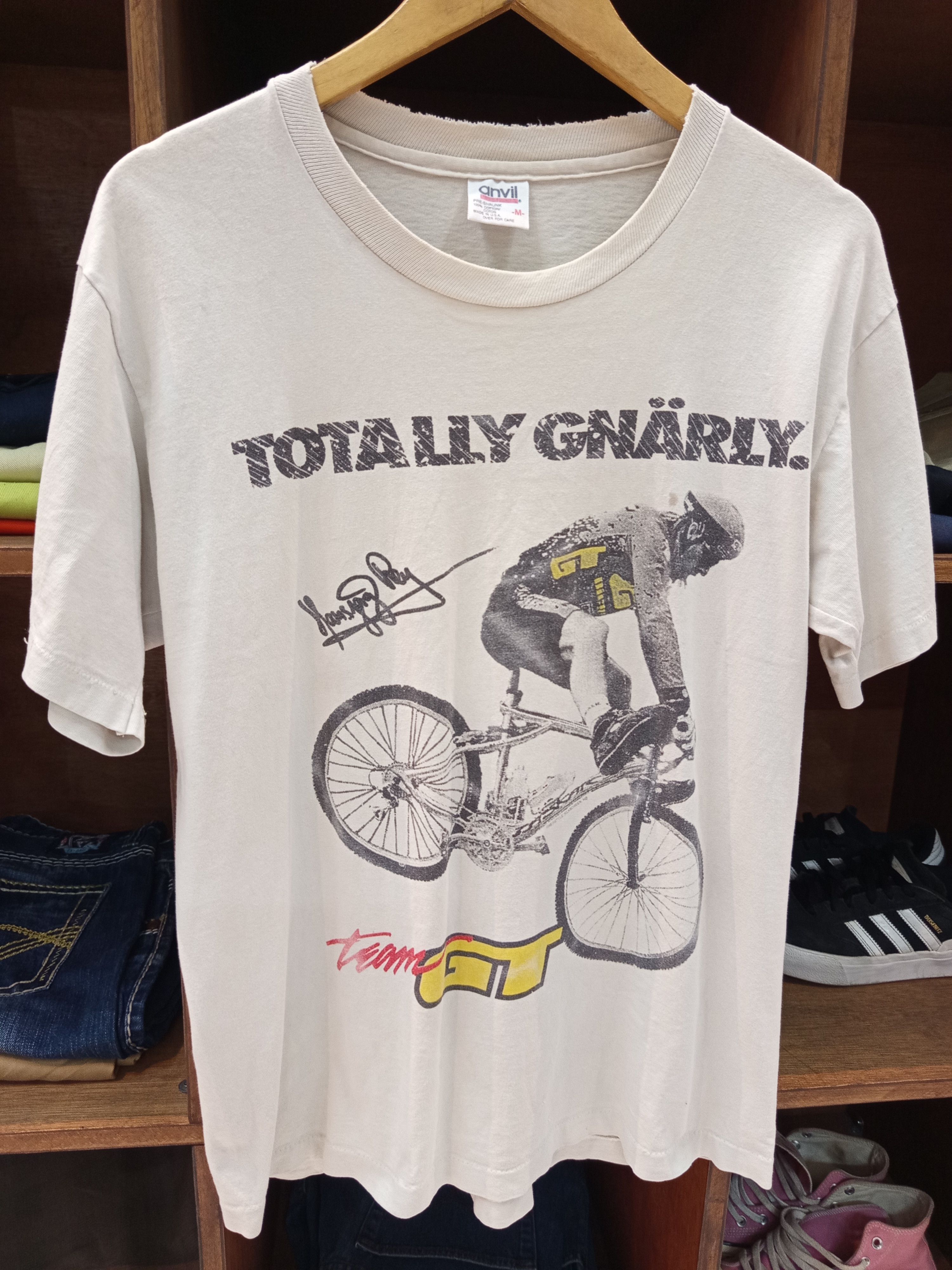 Vintage 1990s Team GT BMX Totally Gnarly T shirt Size US M / EU 48-50 / 2 - 3 Thumbnail