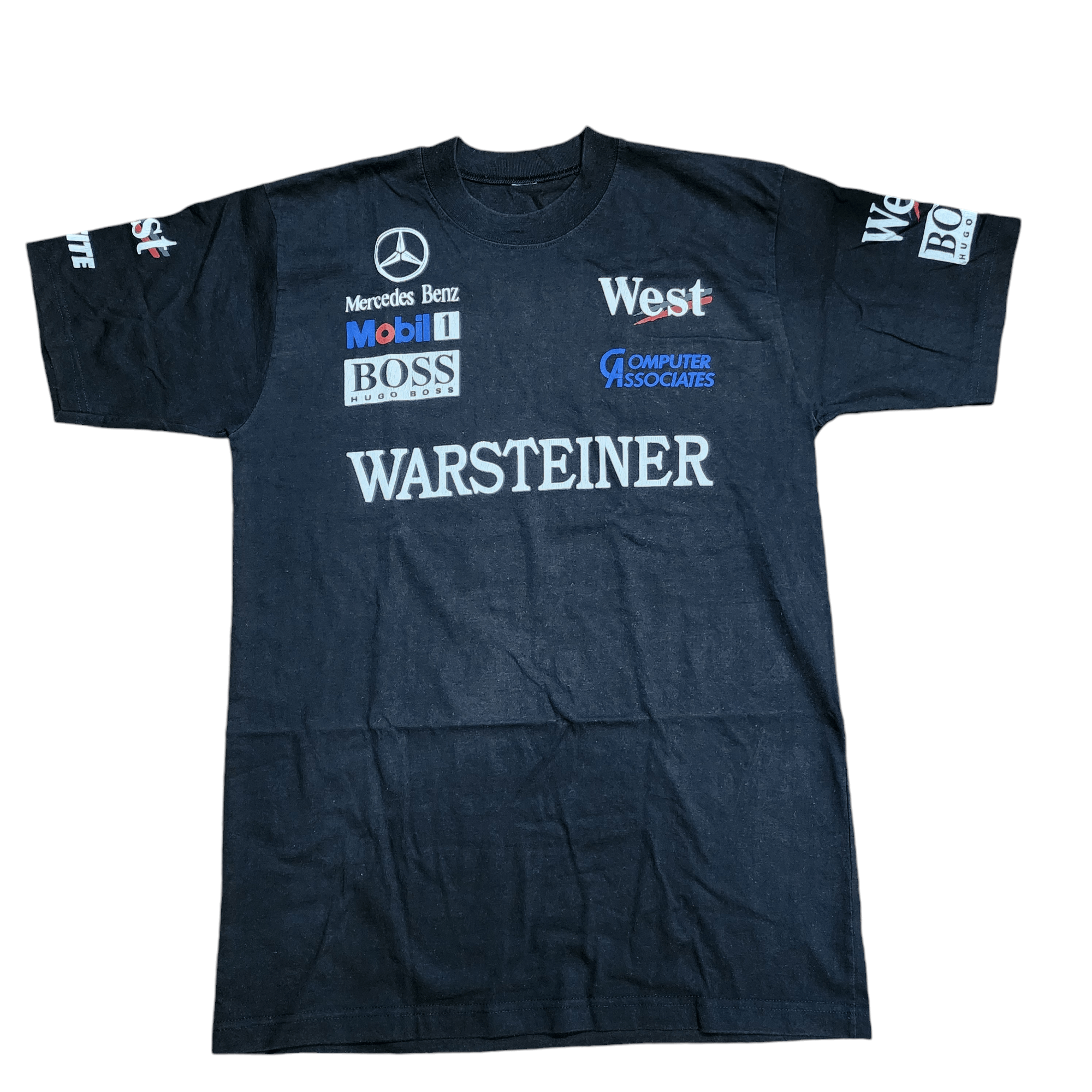 Mercedes-Benz × Vintage Vintage F1 Mercedes Hugo Boss 🏁 🏎 tees Warsteiner Shirts Size US M / EU 48-50 / 2 - 2 Thumbnail