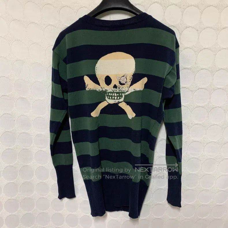 Vivienne Westwood Vivienne Westwood Skull and Saturn Green Striped Cardigan Size M / US 6-8 / IT 42-44 - 5 Thumbnail