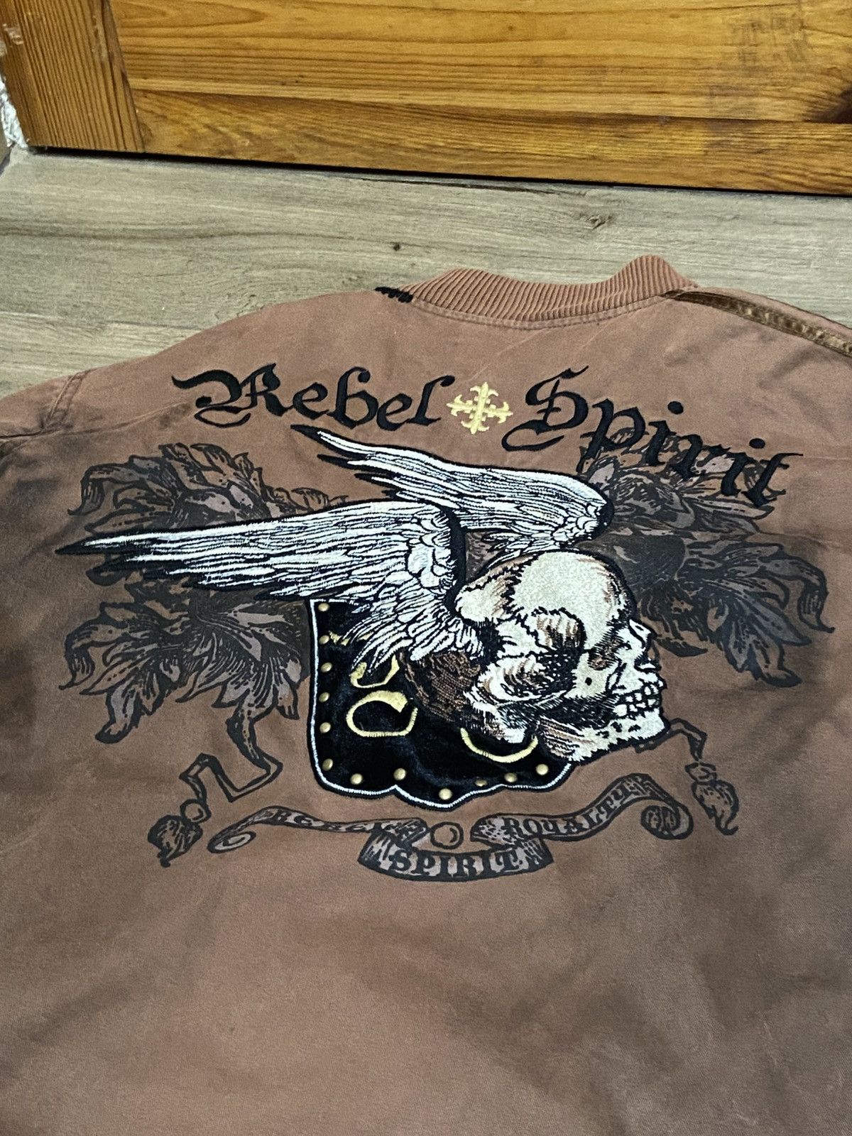 Other Rebel Spirit Skull Biker Jacket Y2K Gothic Streetwear Size US XXL / EU 58 / 5 - 6 Thumbnail