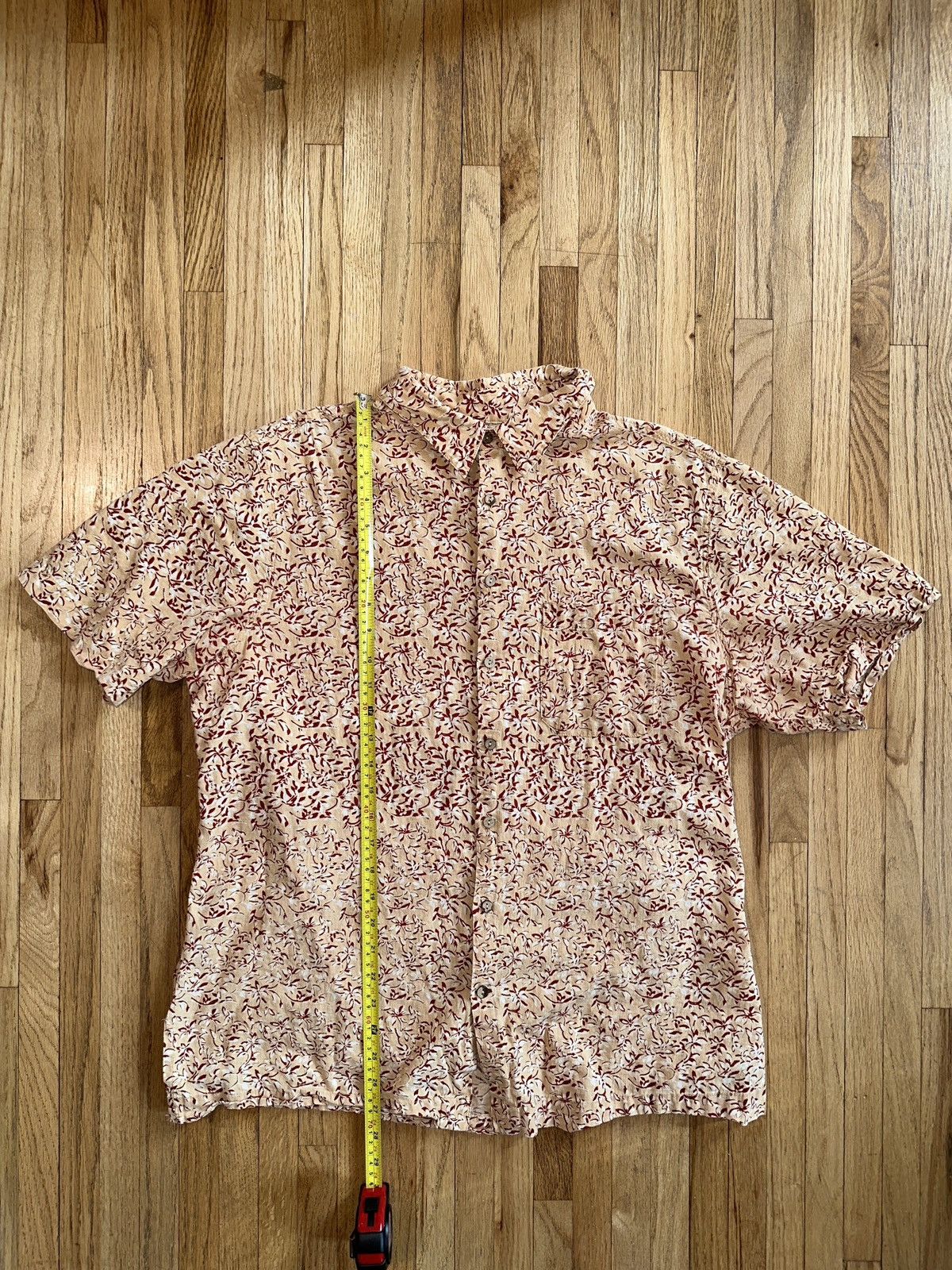 Other Floral Orange Red Button Down Size Large Size US L / EU 52-54 / 3 - 3 Thumbnail