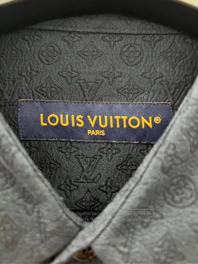Louis Vuitton Louis Vuitton Navy Monogram Short Sleeve Shirt. Size US L / EU 52-54 / 3 - 4 Thumbnail
