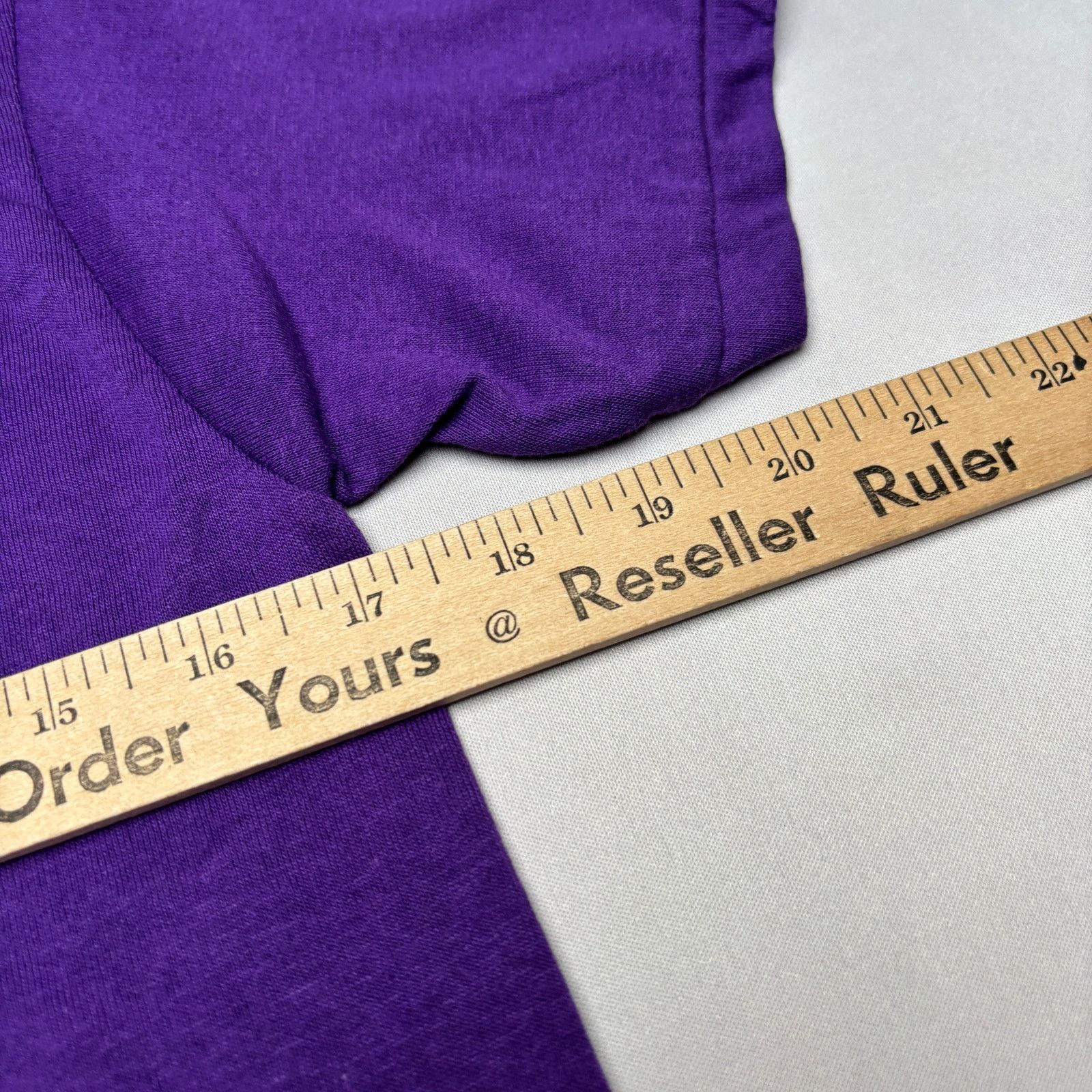 Champion Vintage 80s Champion Blank Tee Shirt Purple Men's Medium Size US M / EU 48-50 / 2 - 4 Thumbnail