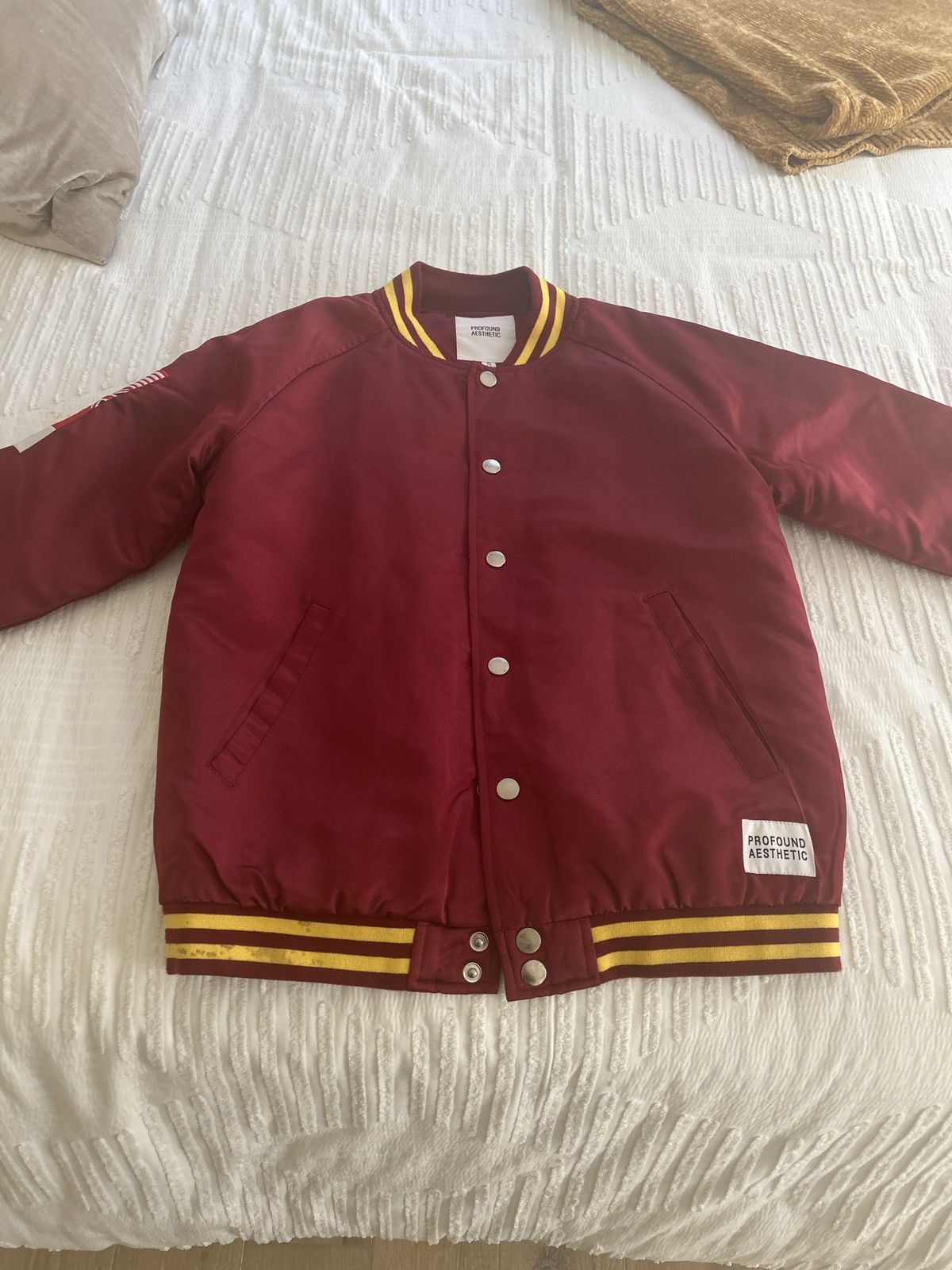 Profound Aesthetic Light Maroon varsity jacket Size US S / EU 44-46 / 1 - 5 Thumbnail