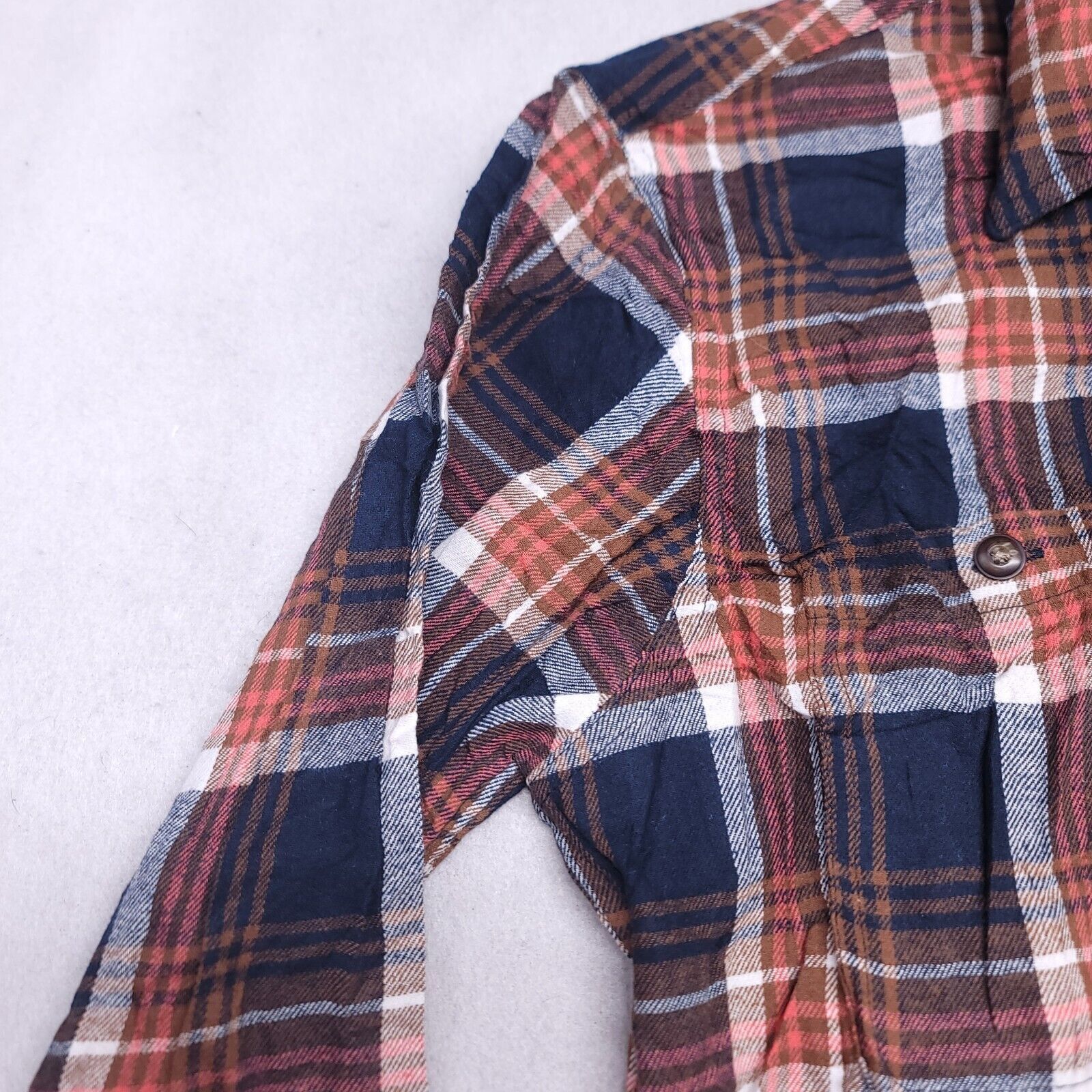 Sonoma Sonoma Madras Flannel Button Up Shirt Mens Size Small S Blue Size US S / EU 44-46 / 1 - 4 Thumbnail