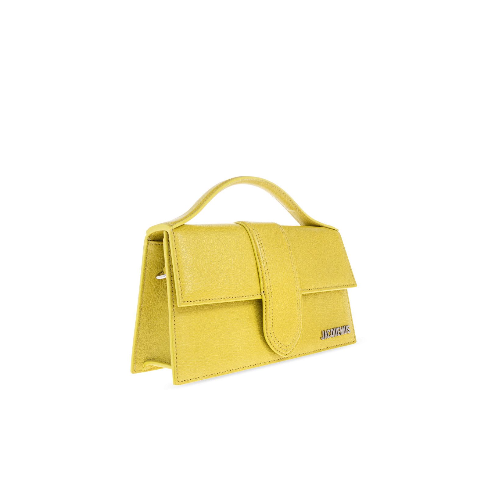 Jacquemus Jacquemus The Large Bambino Yellow Leather Crossbody Bag New Size ONE SIZE - 3 Thumbnail