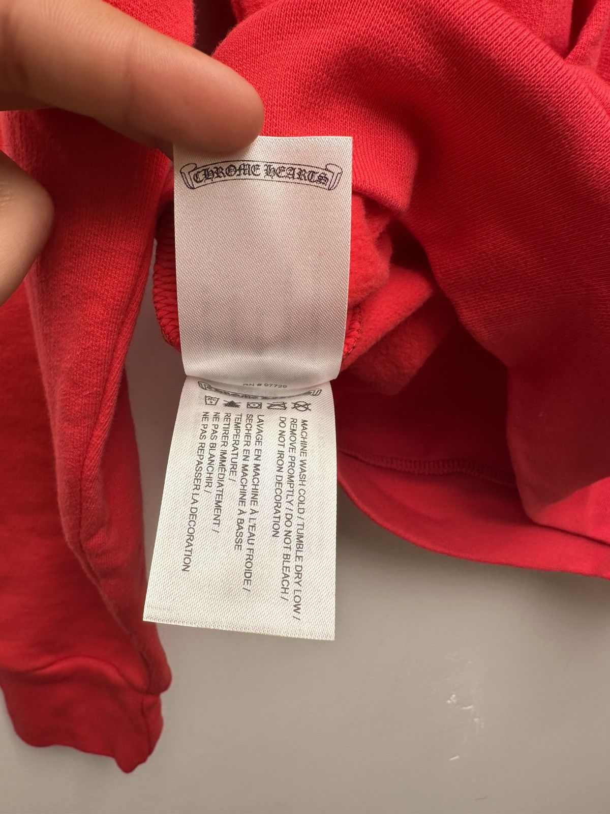 Chrome Hearts Chrome Hearts White Logo Red Hoodie Size US S / EU 44-46 / 1 - 4 Thumbnail