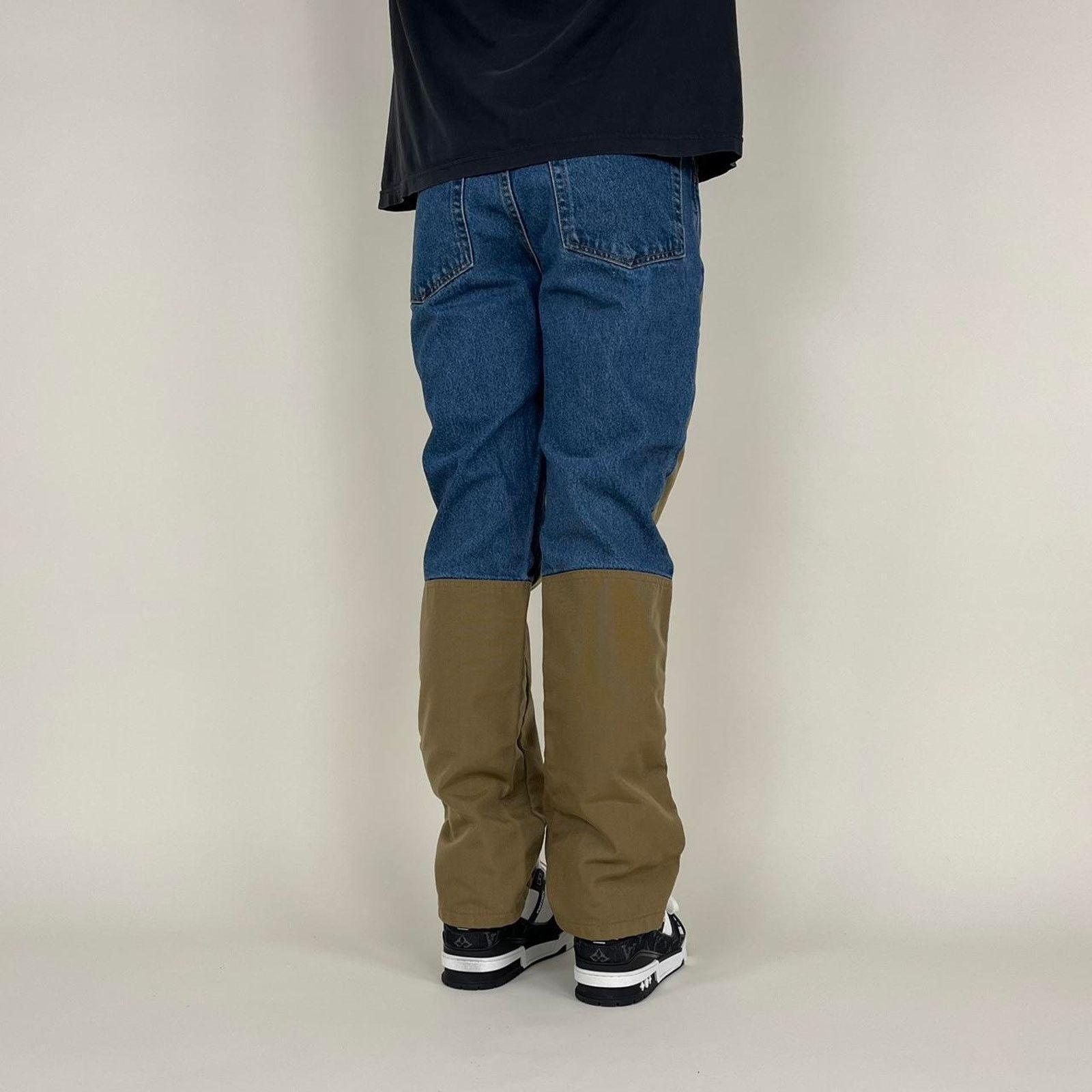 Redhead × Vintage Vintage Y2K Double Knee Denim Cowboy Carpenter Pants Size US 32 / EU 48 - 2 Thumbnail