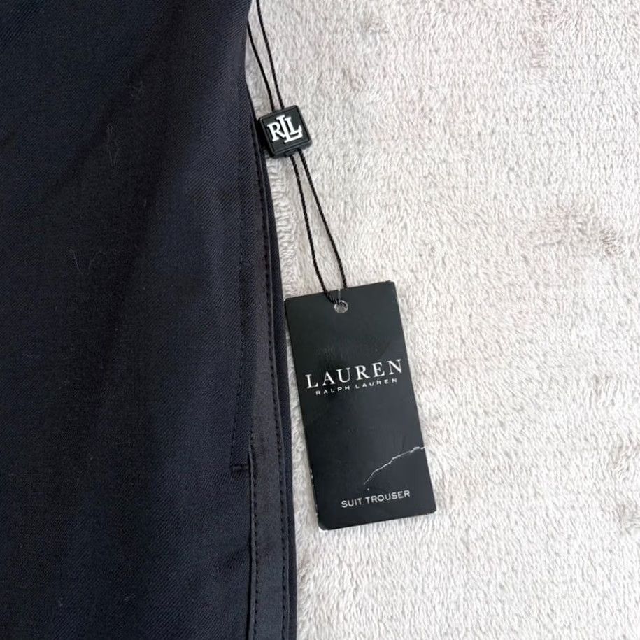 Ralph Lauren Lauren Ralph Lauren LRL Belrick Pants Dress Wool Black Stretch Size 28 Women Straight Leg Flat Front Modern Formal Trousers Size 28" / US 6 / IT 42 - 2 Thumbnail