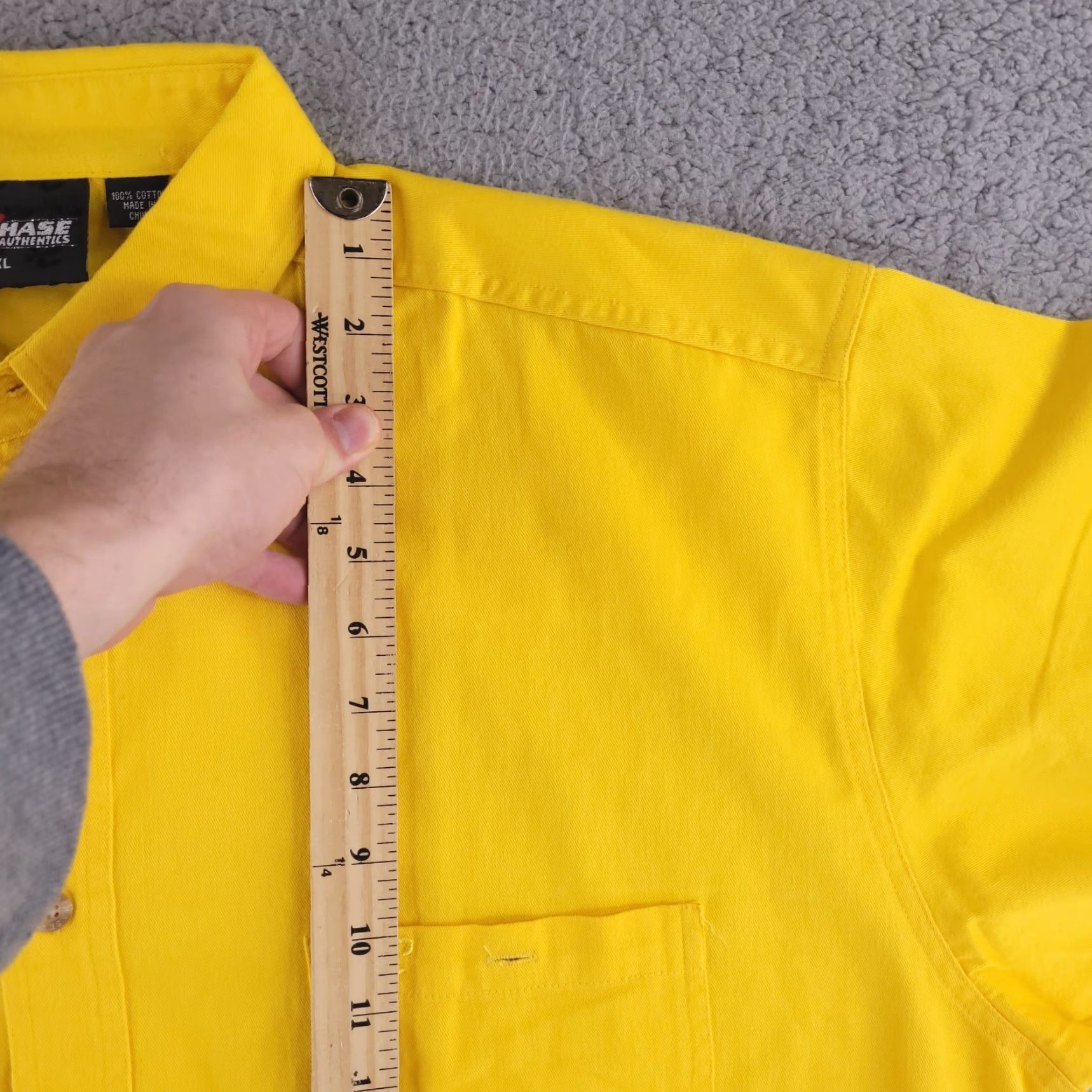 Chase Authentics VINTAGE Chase Authentics Shirt Mens XL Baggy Yellow Nascar Casual Button SS Size US XL / EU 56 / 4 - 6 Thumbnail