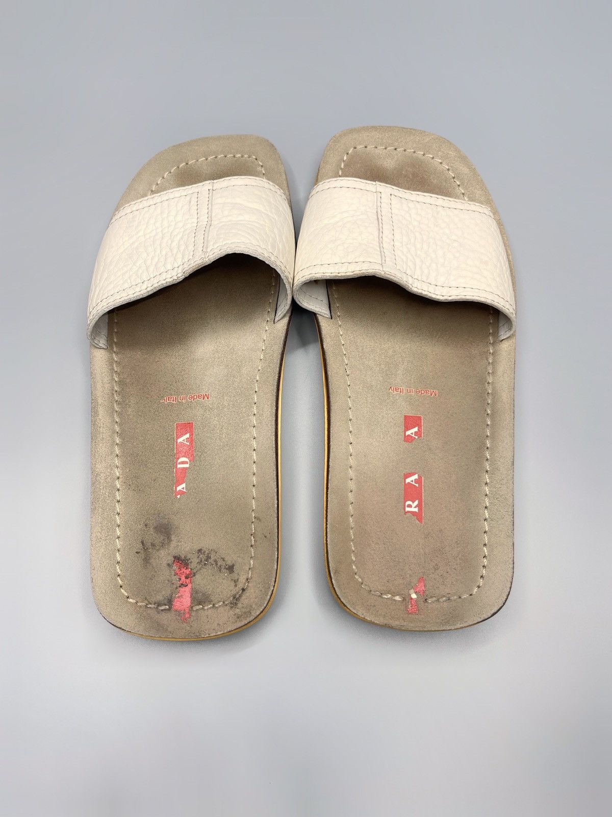 Prada Prada Leather Sandals Slide Size US 6.5 / IT 36.5 - 9 Thumbnail