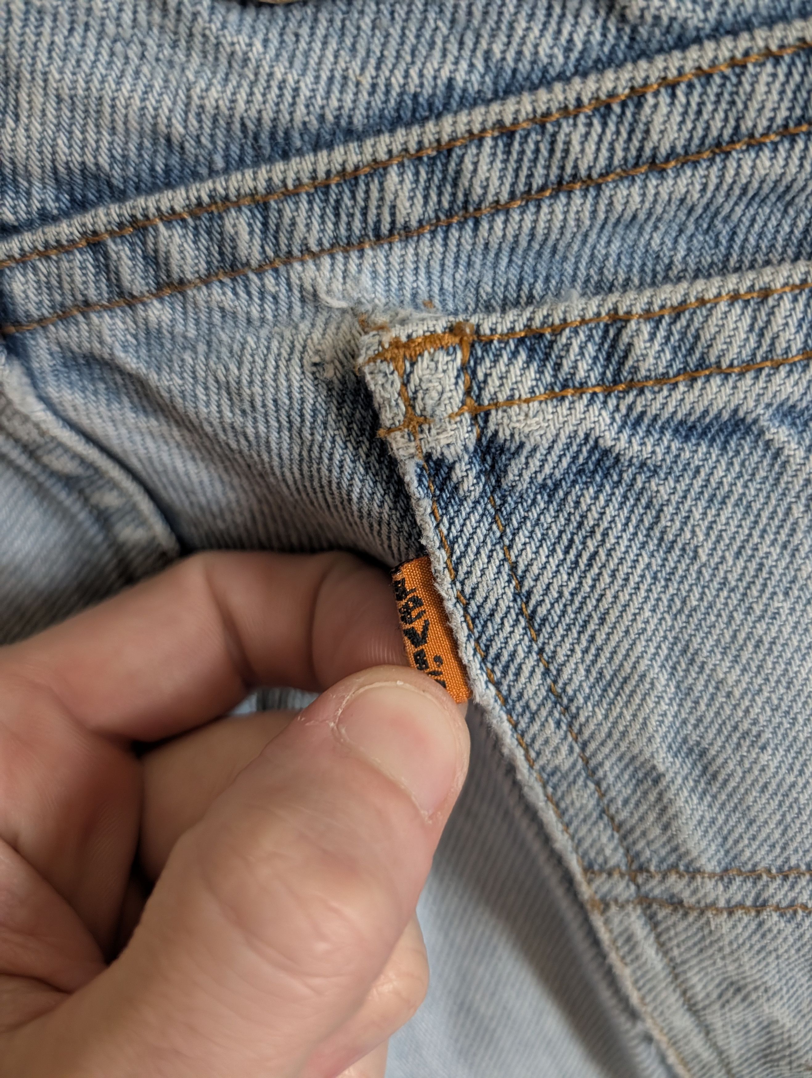 basketcase gallery x Levi's custom patched printed 505 orange tab jeans Size US 30 / EU 46 - 16 Thumbnail