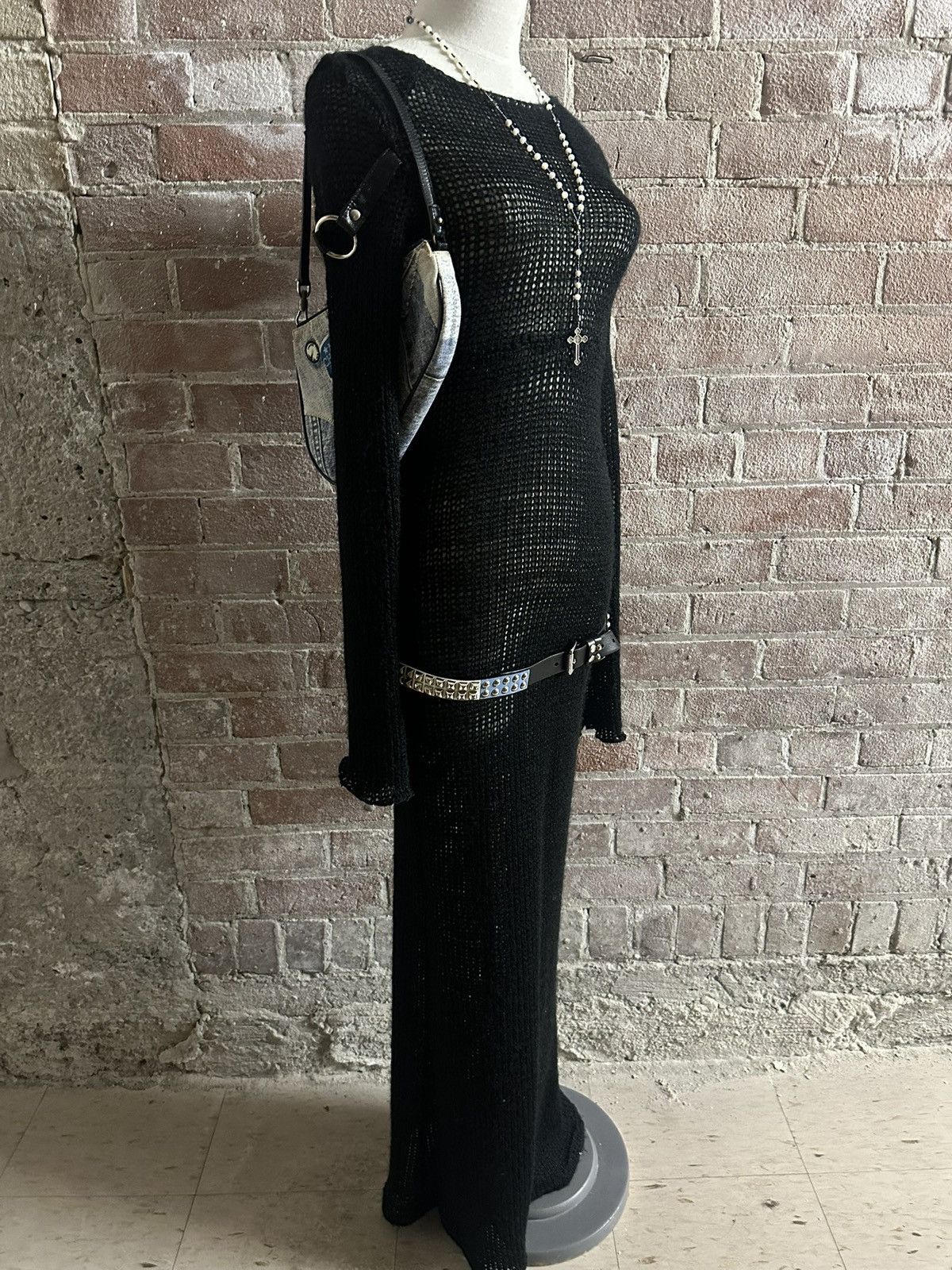 Lip Service 2001 Lip Service “Sex Gang” Mohair Maxi Dress Rare Size S / US 4 / IT 40 - 2 Thumbnail
