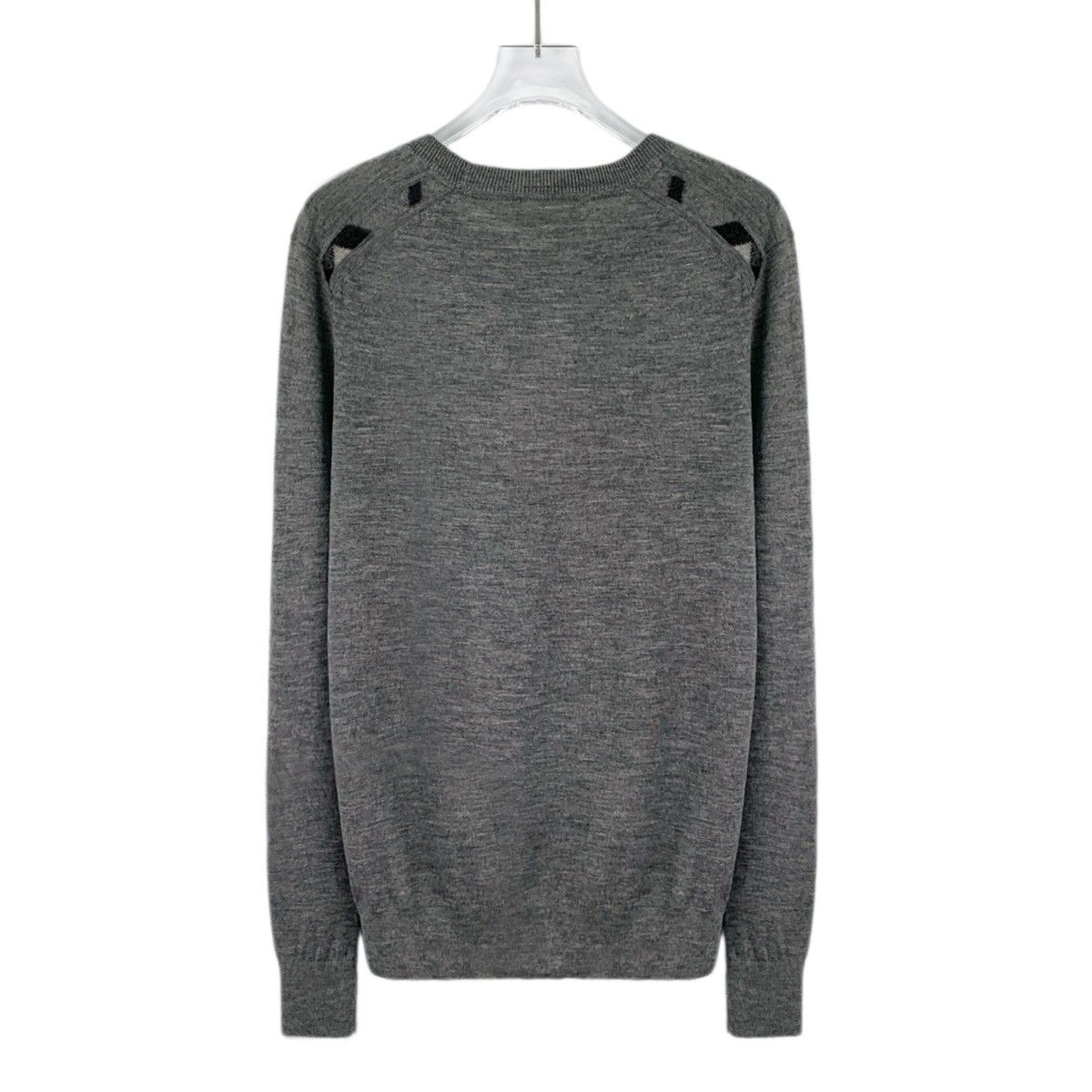 Burberry Burberry Grey Cashmere Long Sleeve Knit Sweater K26WX Size XS / US 0-2 / IT 36-38 - 2 Thumbnail