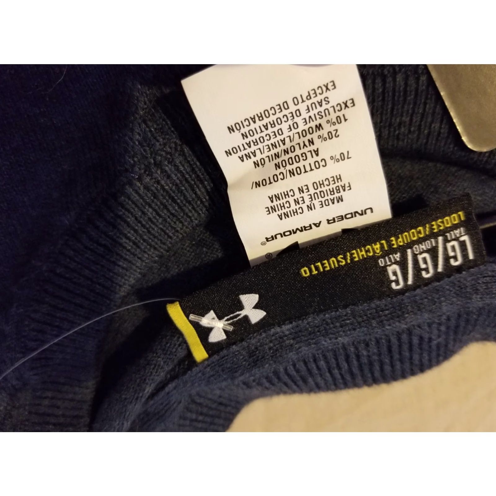 Under Armour Under Armour Mens Sweater L Navy Blue Crewneck Pullover Cotton Polyester Casual Winter Spring Fall Size US L / EU 52-54 / 3 - 5 Thumbnail