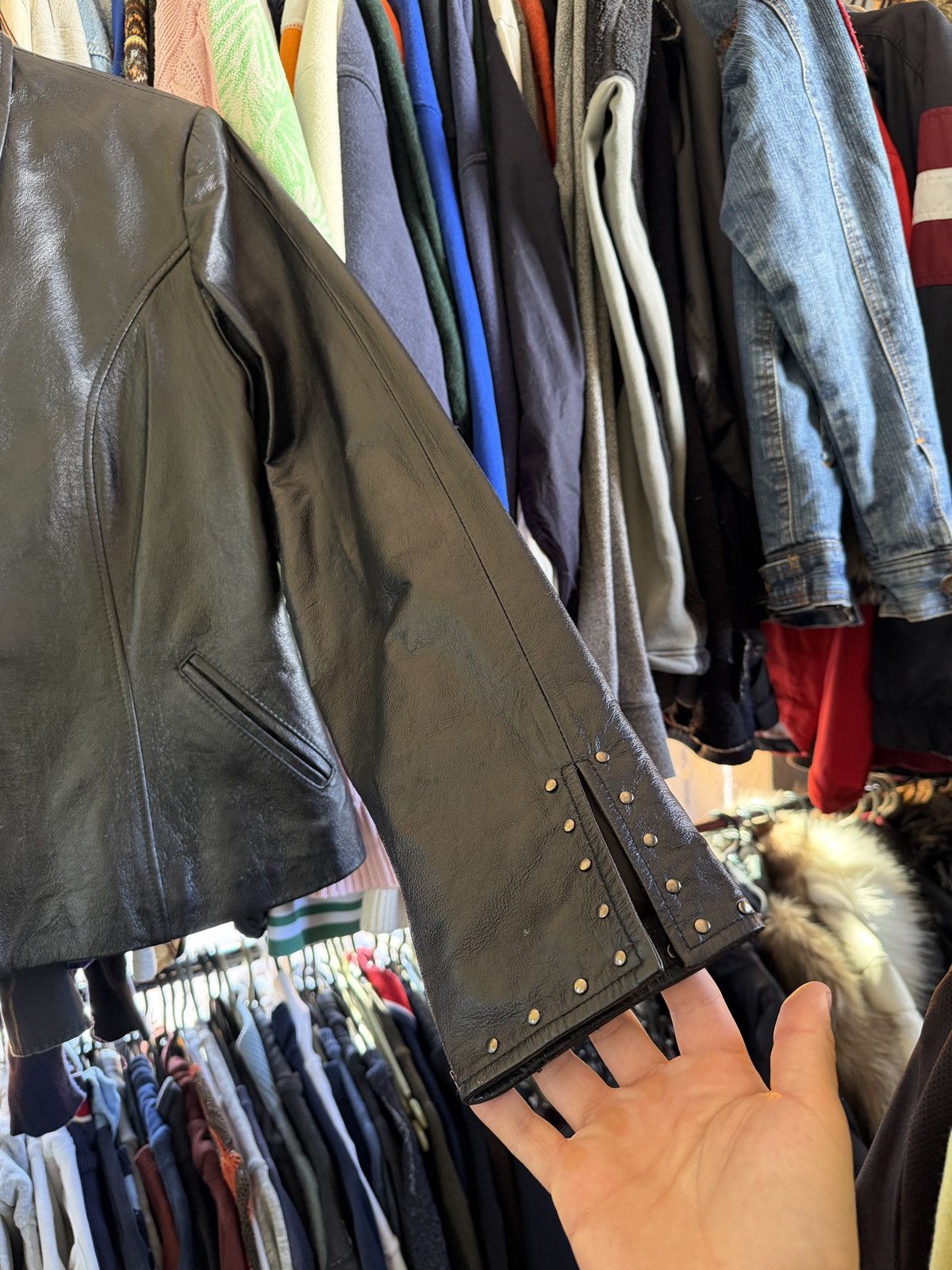 Japanese Brand Vintage Avan-Garden leather jacket Rick Owens style Size XL / US 12-14 / IT 48-50 - 3 Thumbnail