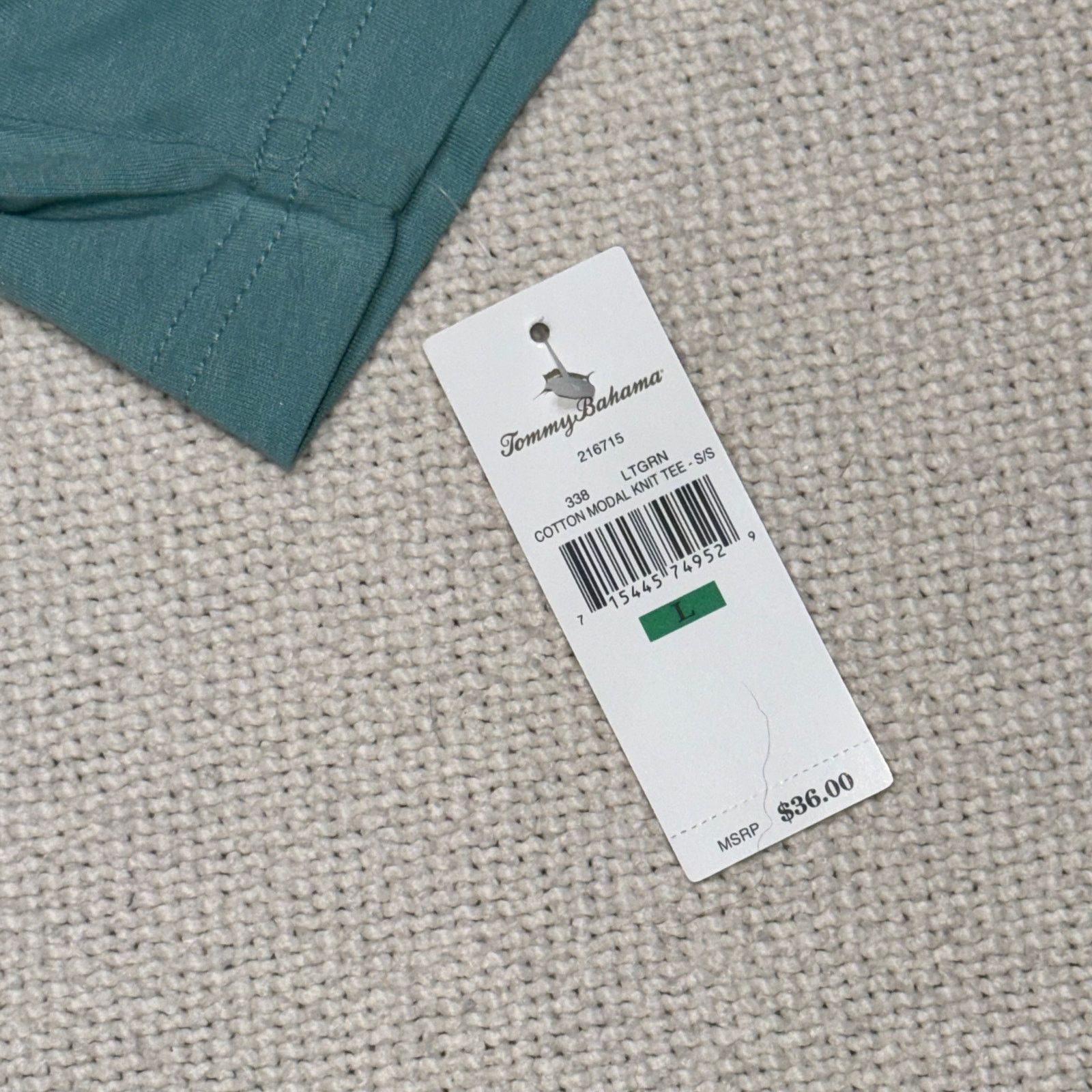 Tommy Bahama Tommy Bahama Cotton Modal Knit Tee | Sz L, NWT Size US L / EU 52-54 / 3 - 3 Thumbnail