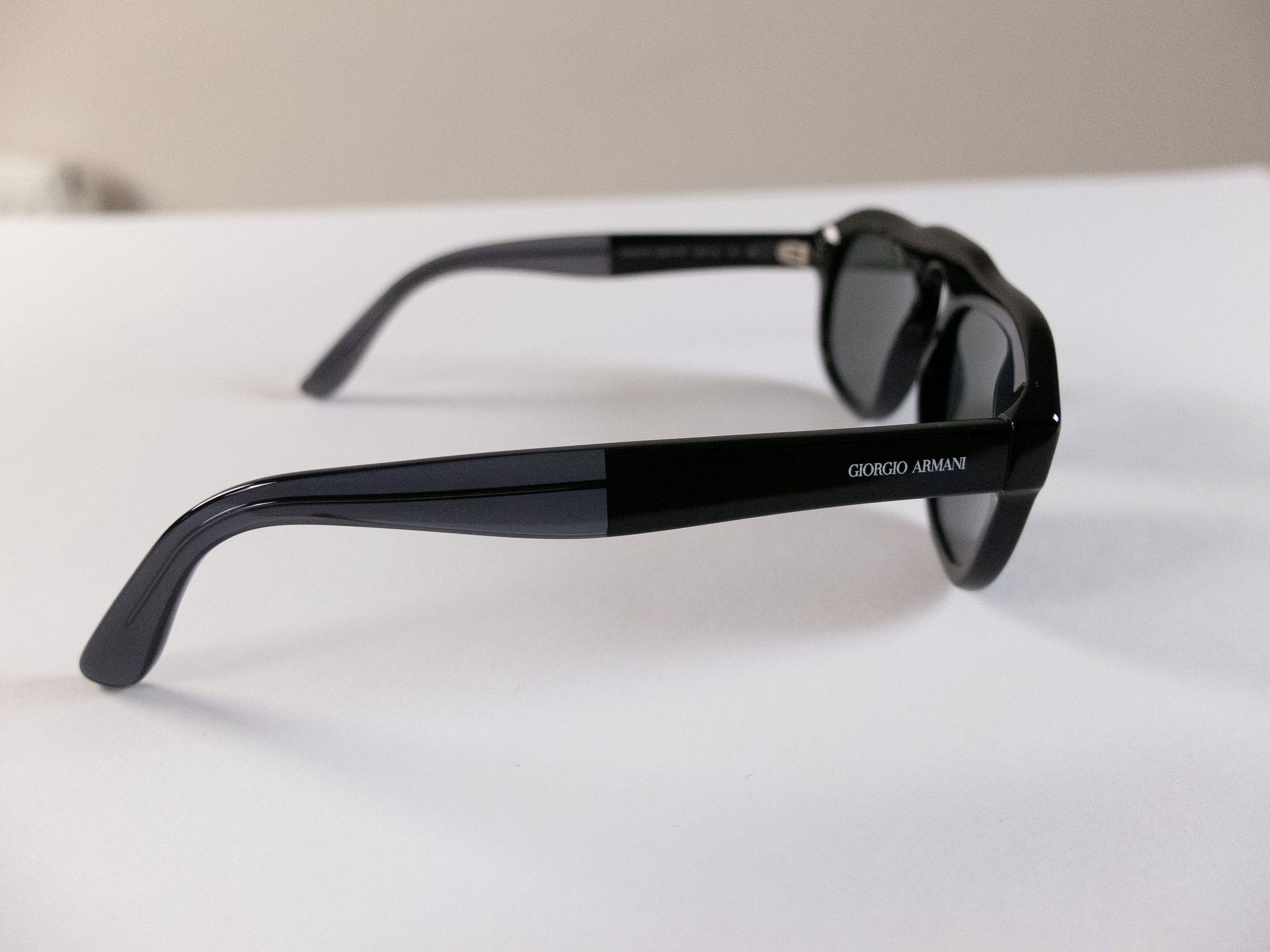 Giorgio Armani GIORGIO ARMANI black pillow shape oval sunglasses authentic Size ONE SIZE - 5 Thumbnail