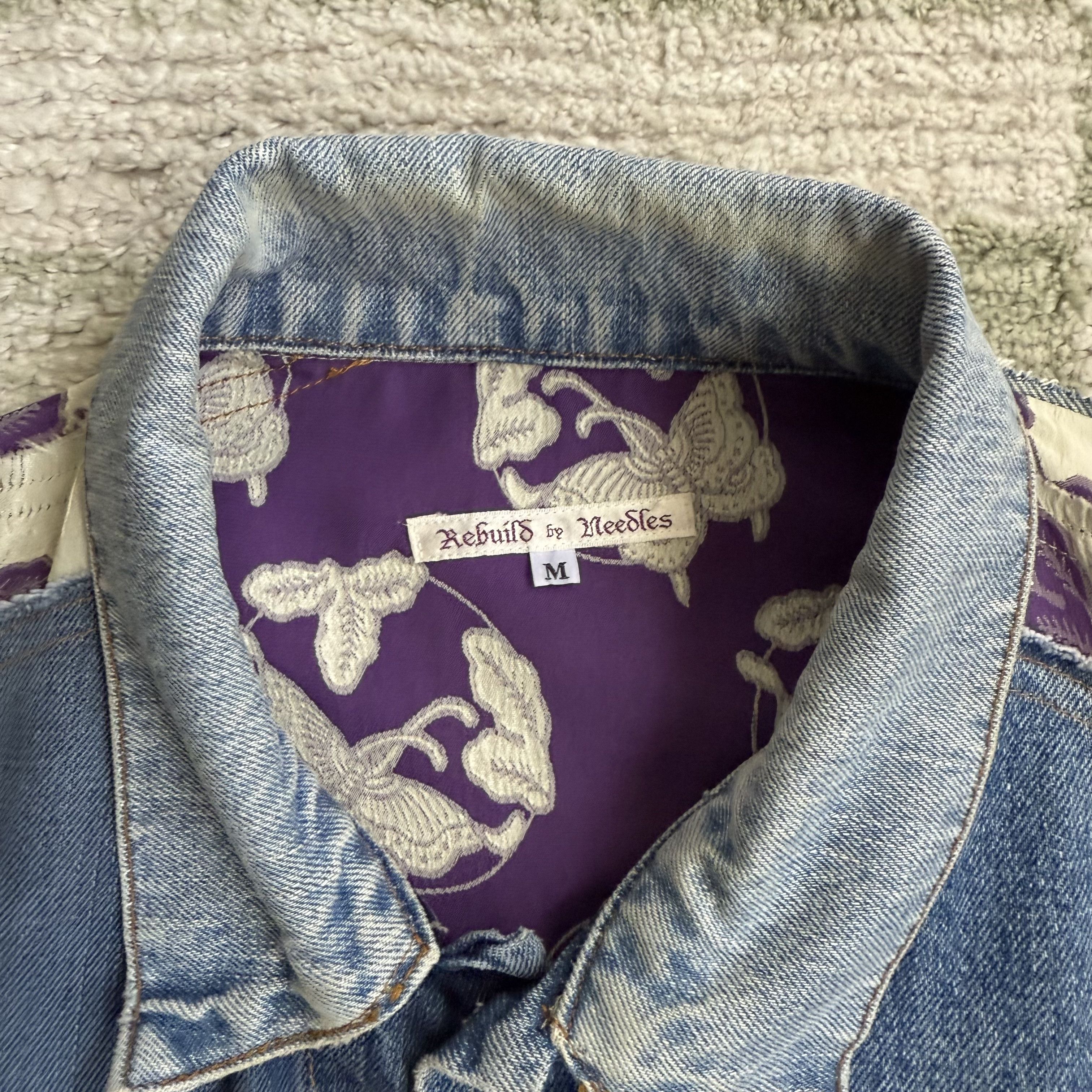 Needles Rebuild By Needles Denim Jacket Size M / US 6-8 / IT 42-44 - 3 Thumbnail