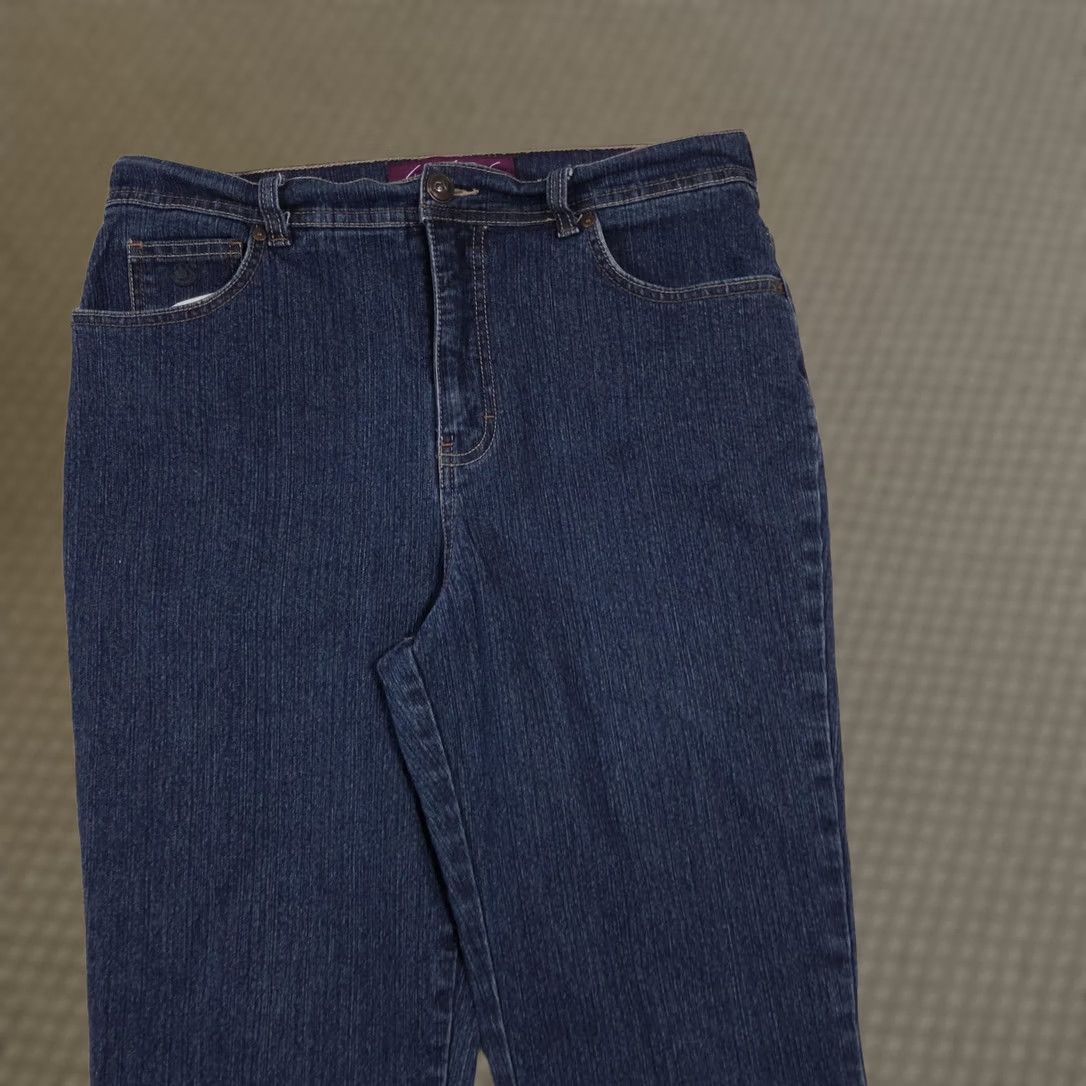 Gloria Vanderbilt Gloria Vanderbilt Amanda Capri Jeans Womens 10 Blue Medium High Rise Stretch Jeans Capris 5-Pocket Denim Cotton Polyester Spandex Shirt-ável? Size 32" / US 10 / IT 46 - 1 Thumbnail