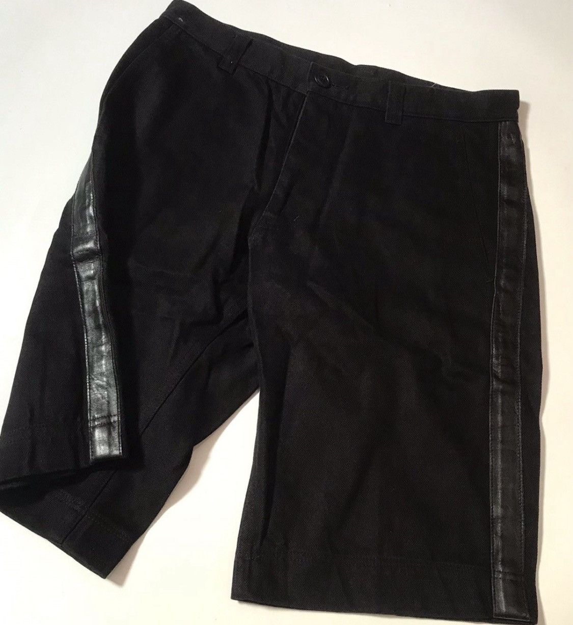 Comme des Garcons Cdg homme plus AD2007 leather side panel shorts Size US 30 / EU 46 - 3 Thumbnail