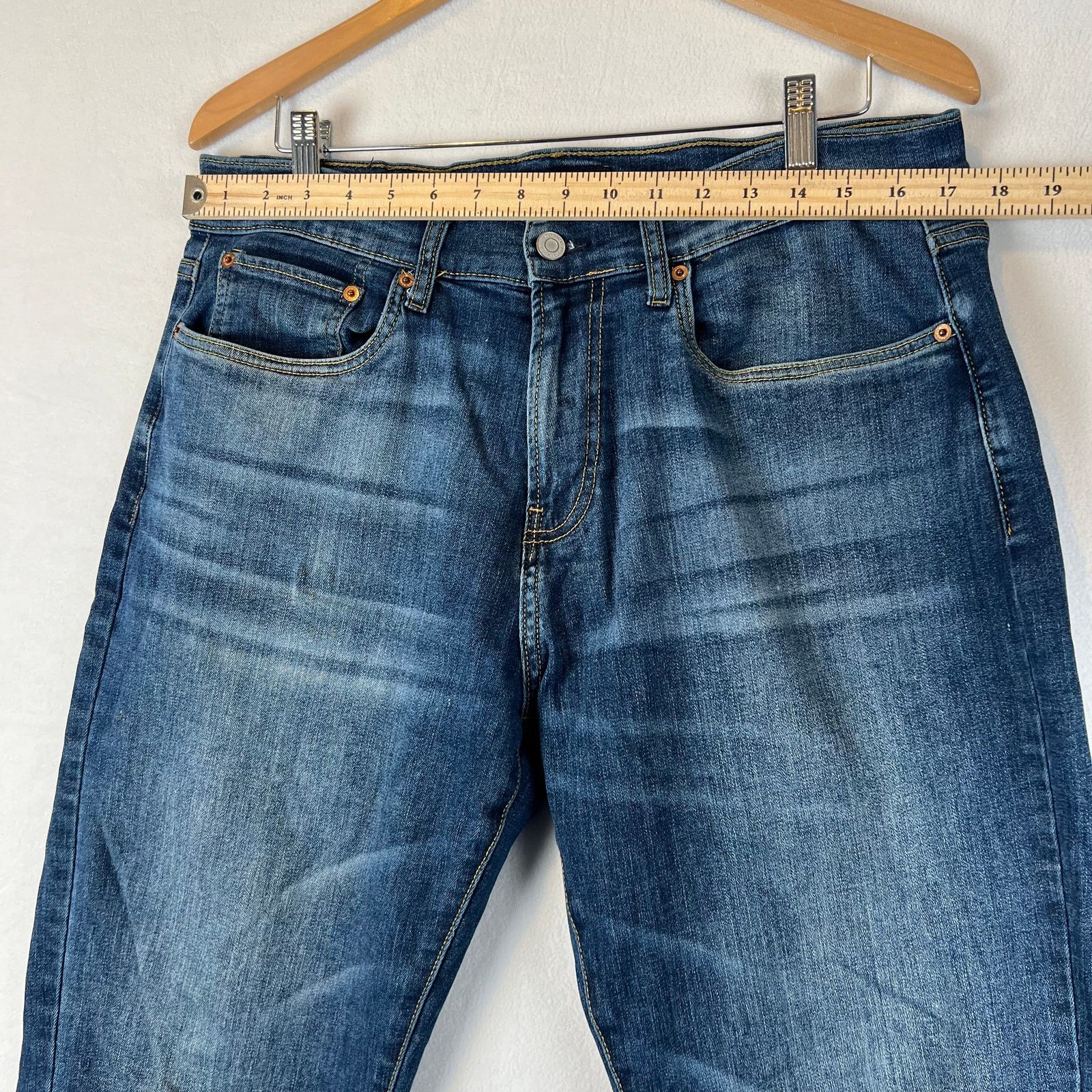 Lucky Brand Lucky Brand Jeans Mens 34x30 Blue 221 Straight Denim Size US 34 / EU 50 - 10 Thumbnail