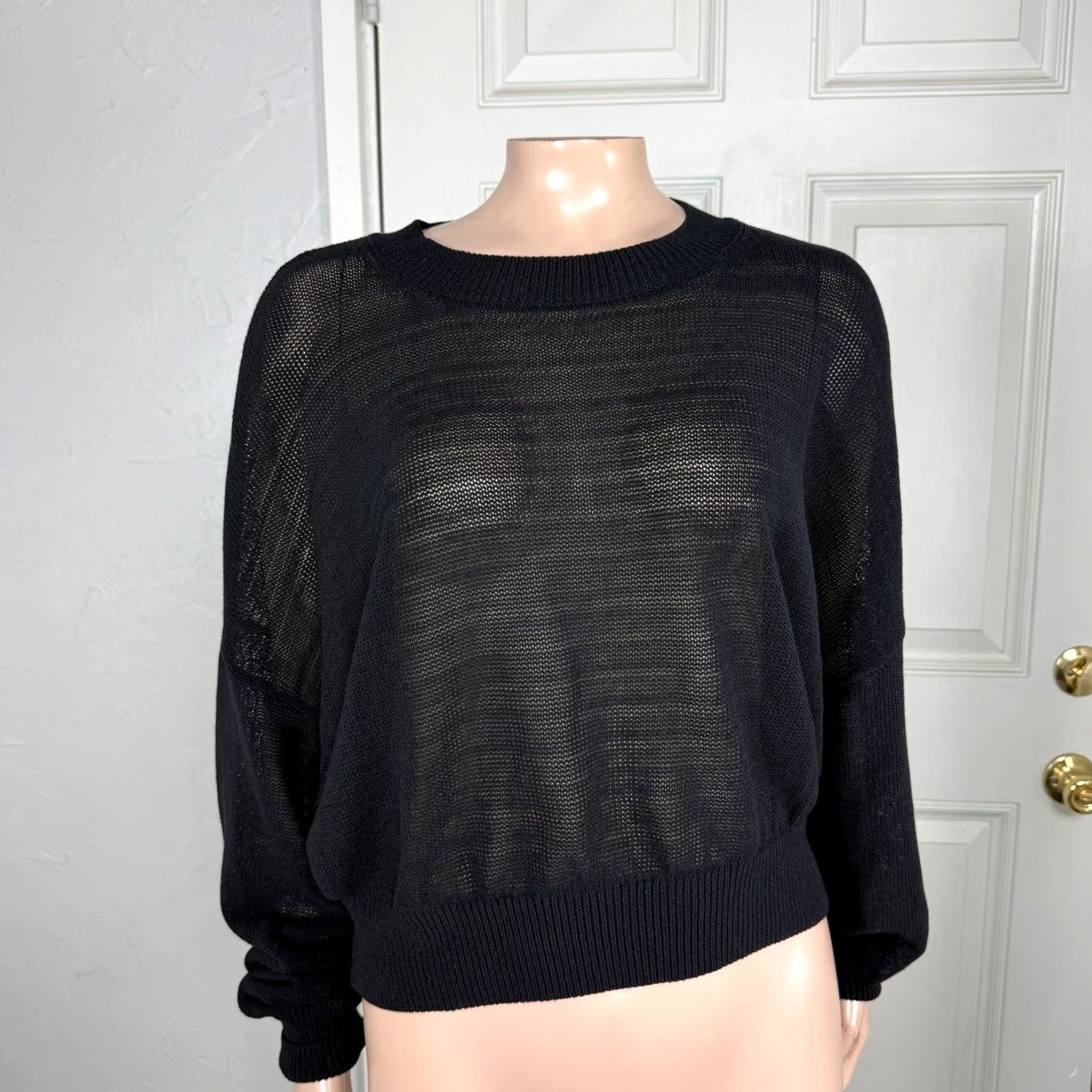 Madewell NEW Madewell Women's Sweater XL Crewneck Loose Knit Cotton U3-15 N0962 Size XL / US 12-14 / IT 48-50 - 2 Thumbnail